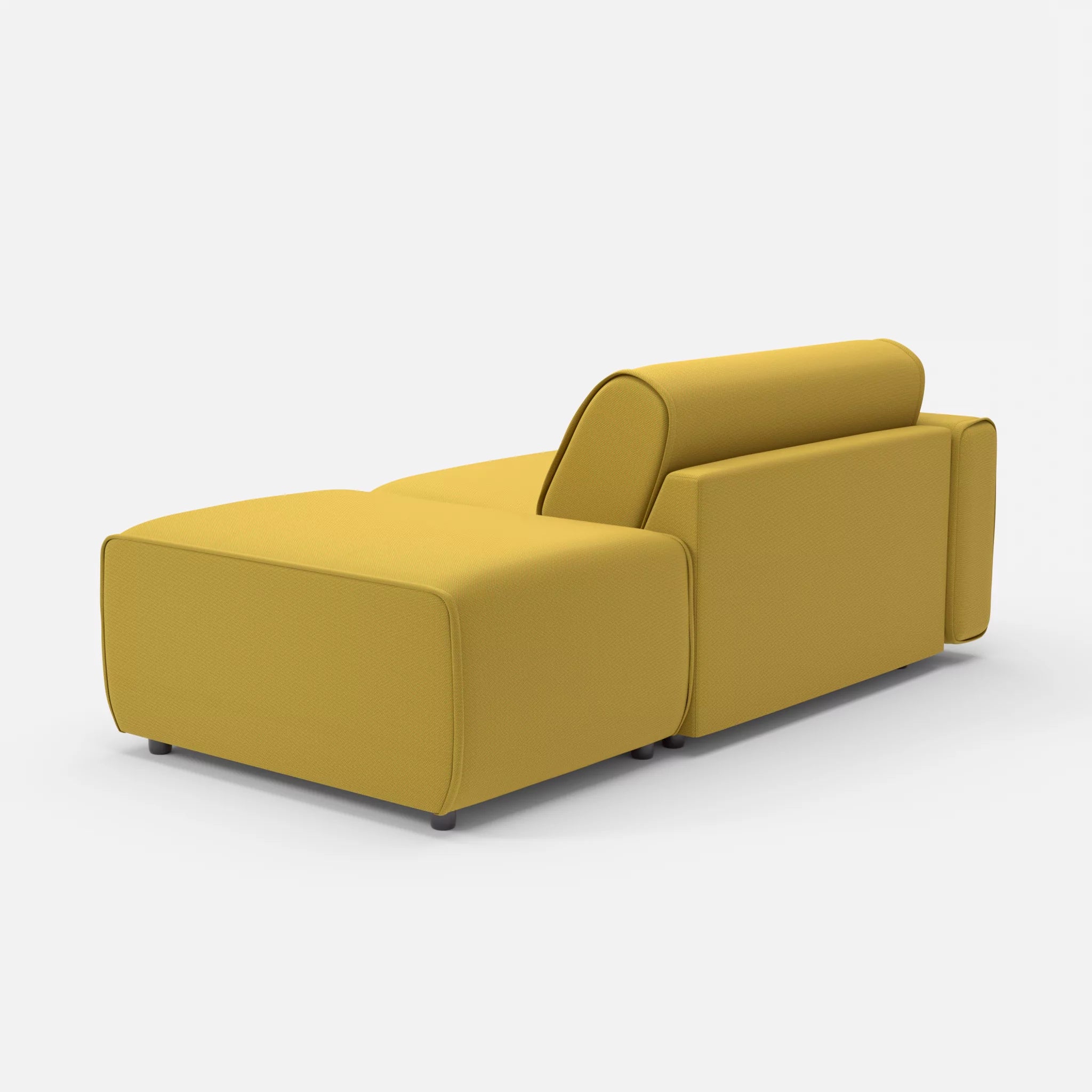 1 Sitzer Sofa Belleform mit offener Seite mit Armlehne 1 novumtivoli in Hellgrün von hinten