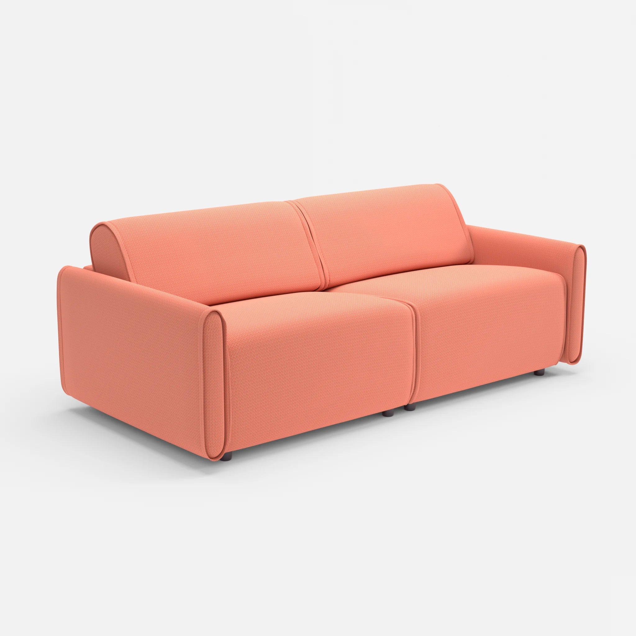 2 Sitzer Sofa Belleform 1 credograpefruit in Coral von der Seite