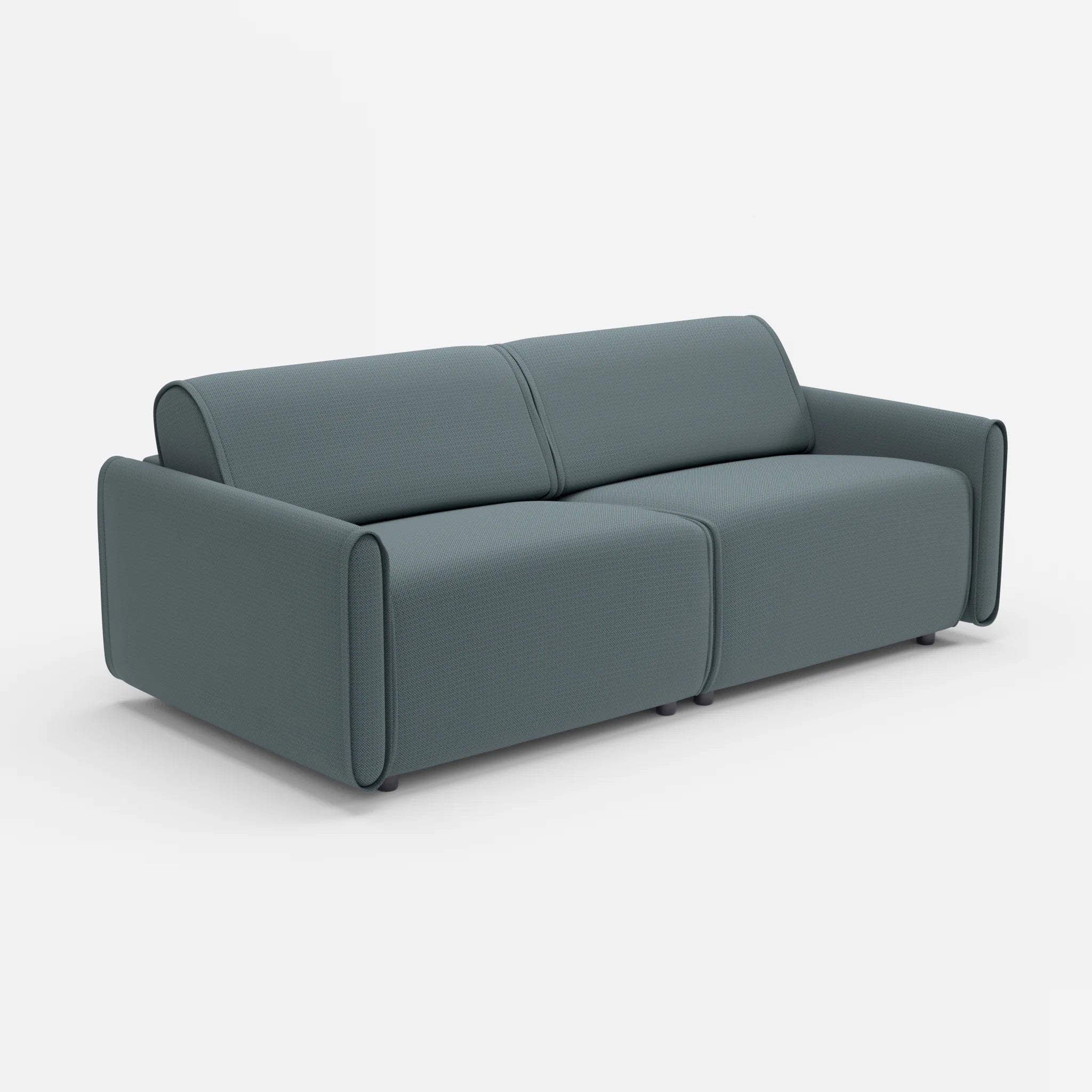 2 Sitzer Sofa Belleform 1 credojaspis in Türkis von der Seite