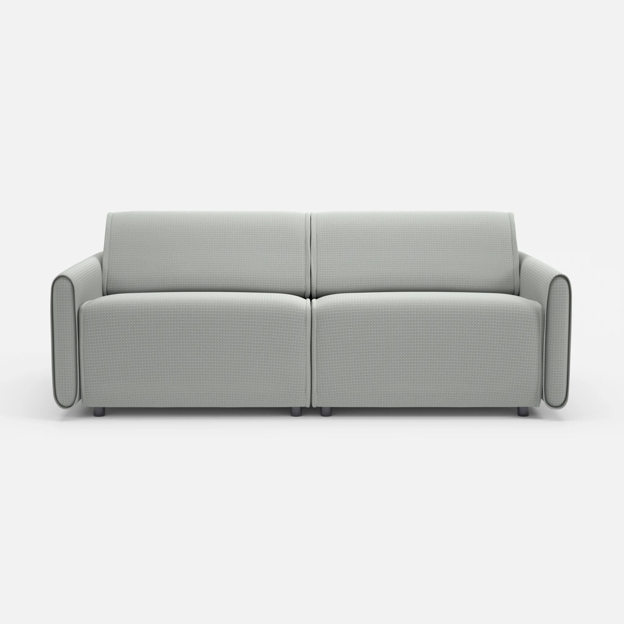 2 Sitzer Sofa Belleform 1 credopepper in Dunkelgrau von vorne