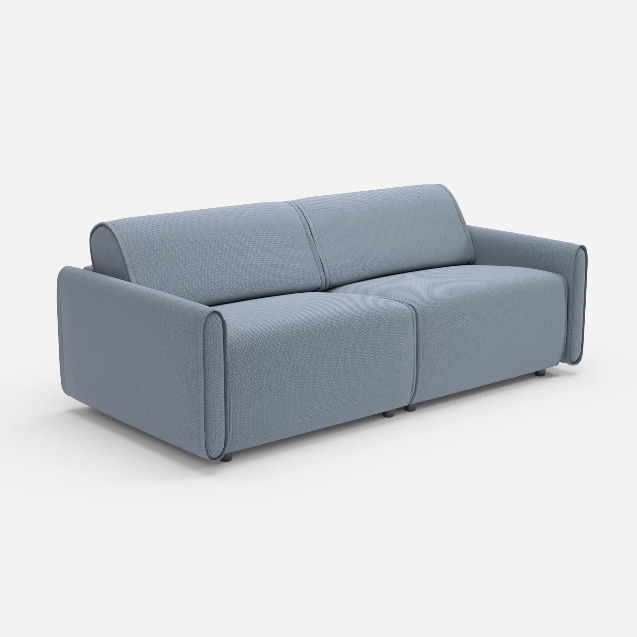 2 Sitzer Sofa Belleform 1 credosea in Blau von der Seite