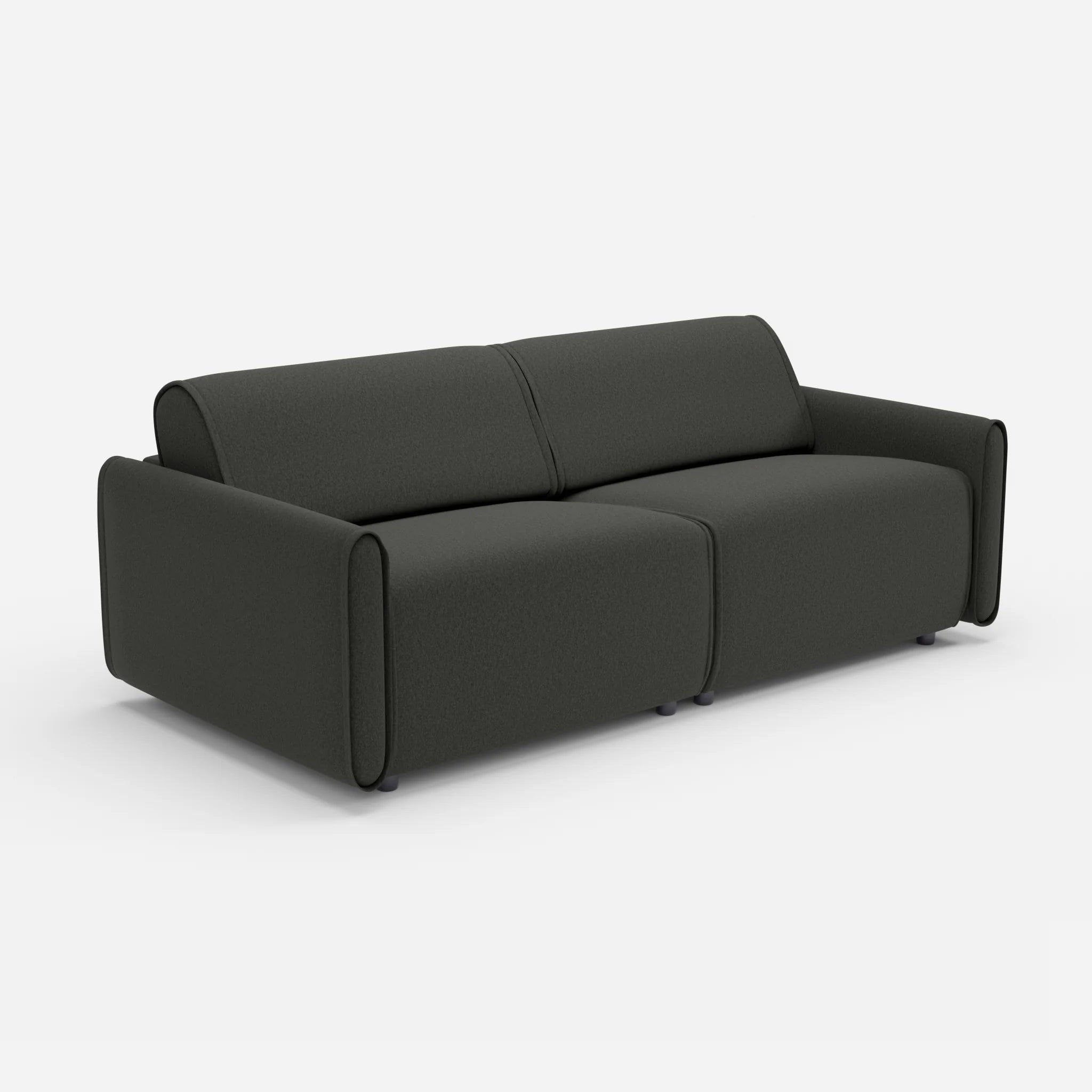 2 Sitzer Sofa Belleform 1 dama0002 in Anthrazit von der Seite