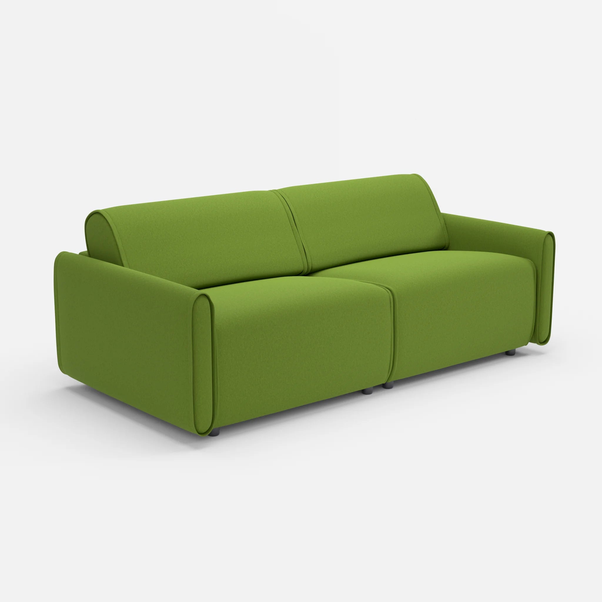 2 Sitzer Sofa Belleform 1 dama0027 in Grün von der Seite