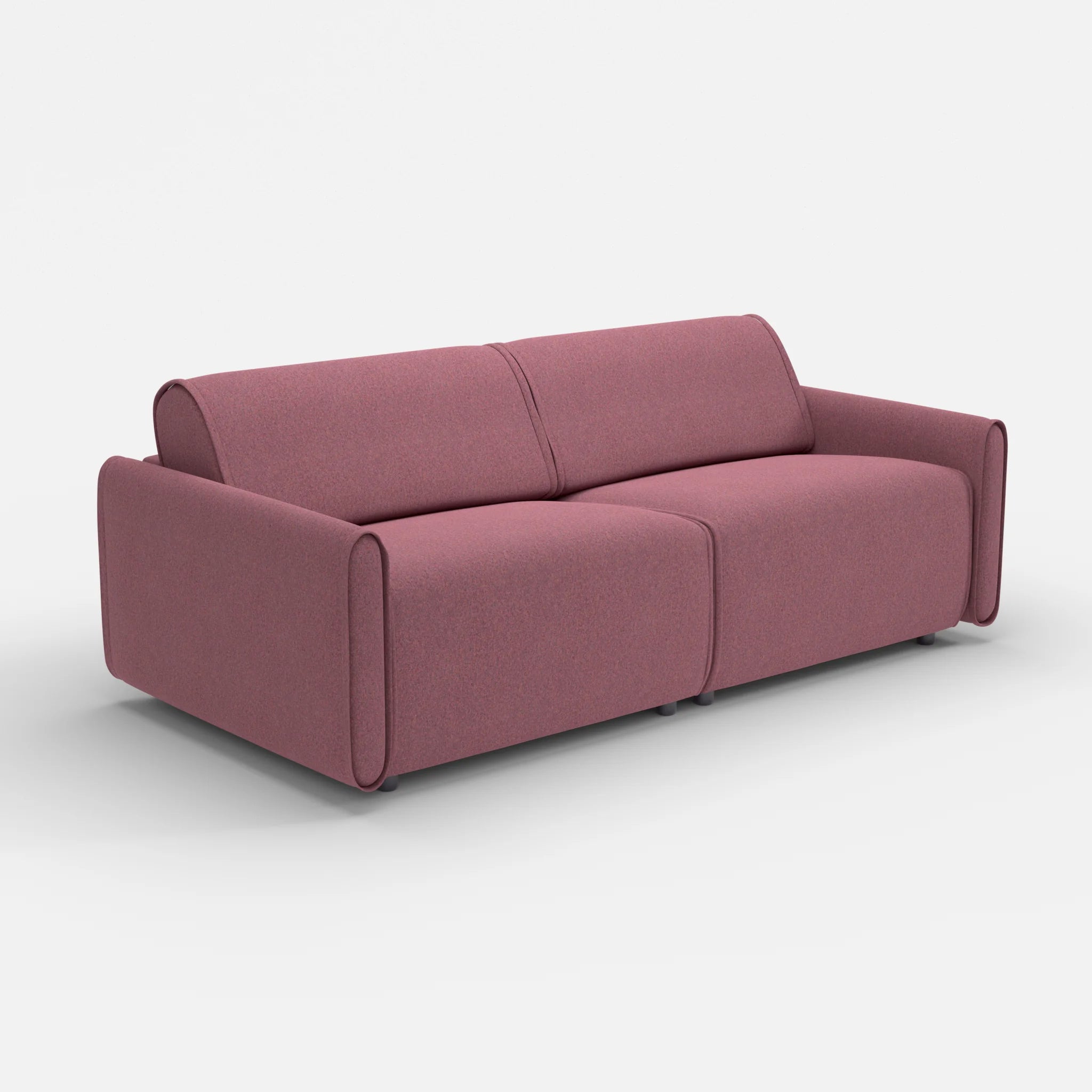 2 Sitzer Sofa Belleform 1 dama0041 in Violett von der Seite