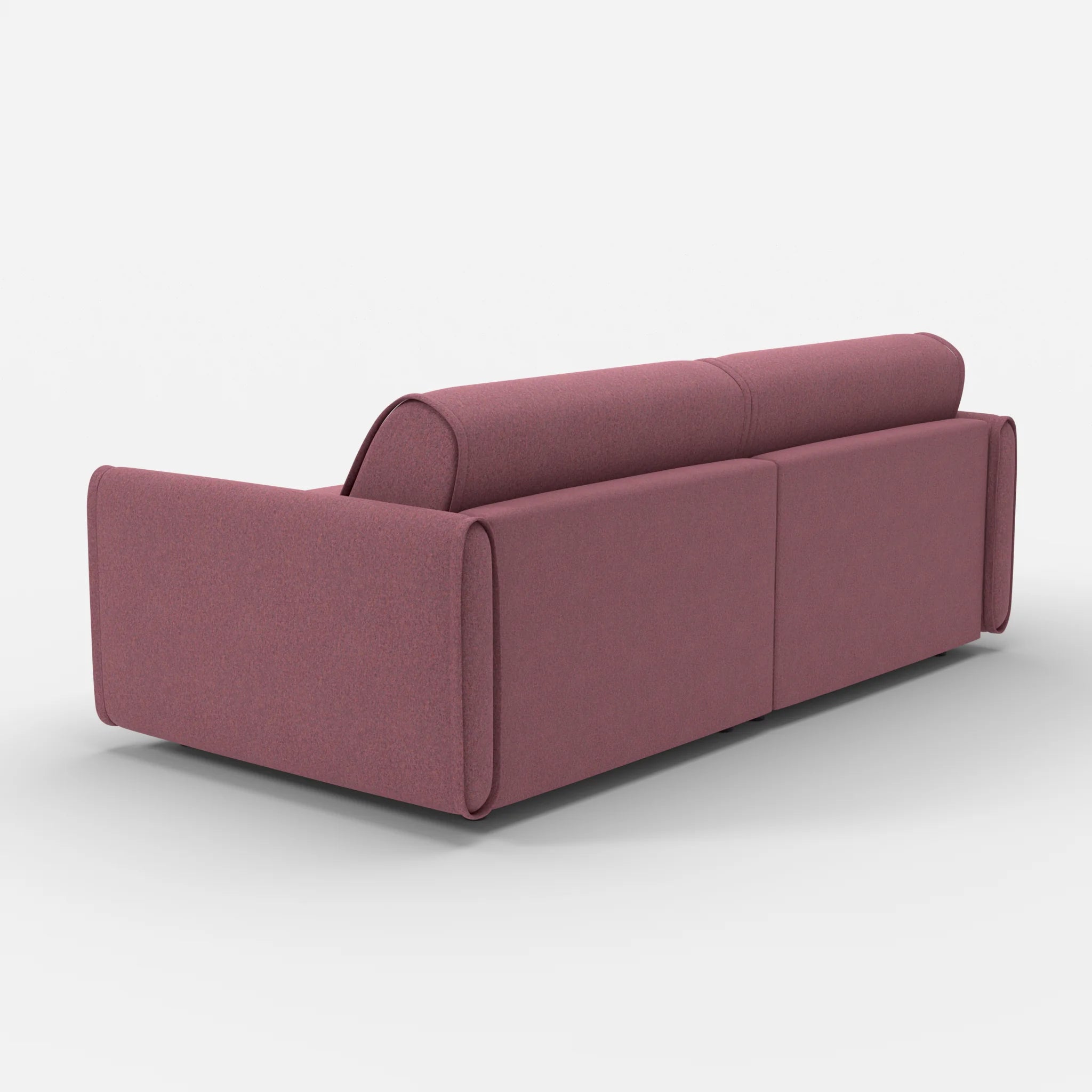 2 Sitzer Sofa Belleform 1 dama0041 in Violett von hinten