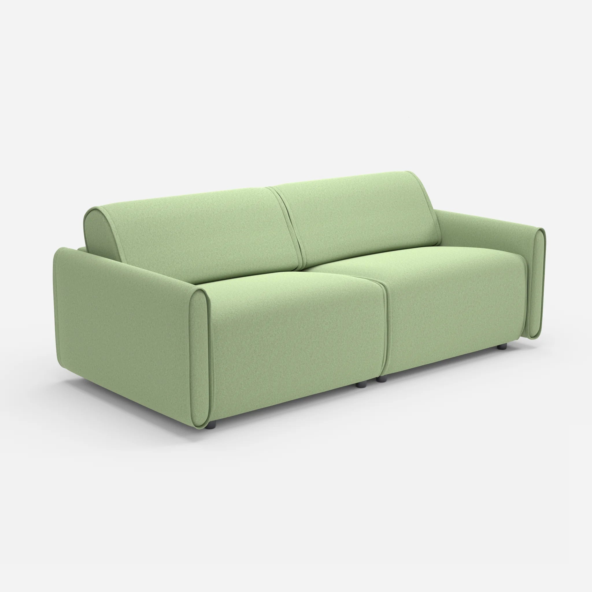 2 Sitzer Sofa Belleform 1 dama0042 in Hellgrün von der Seite