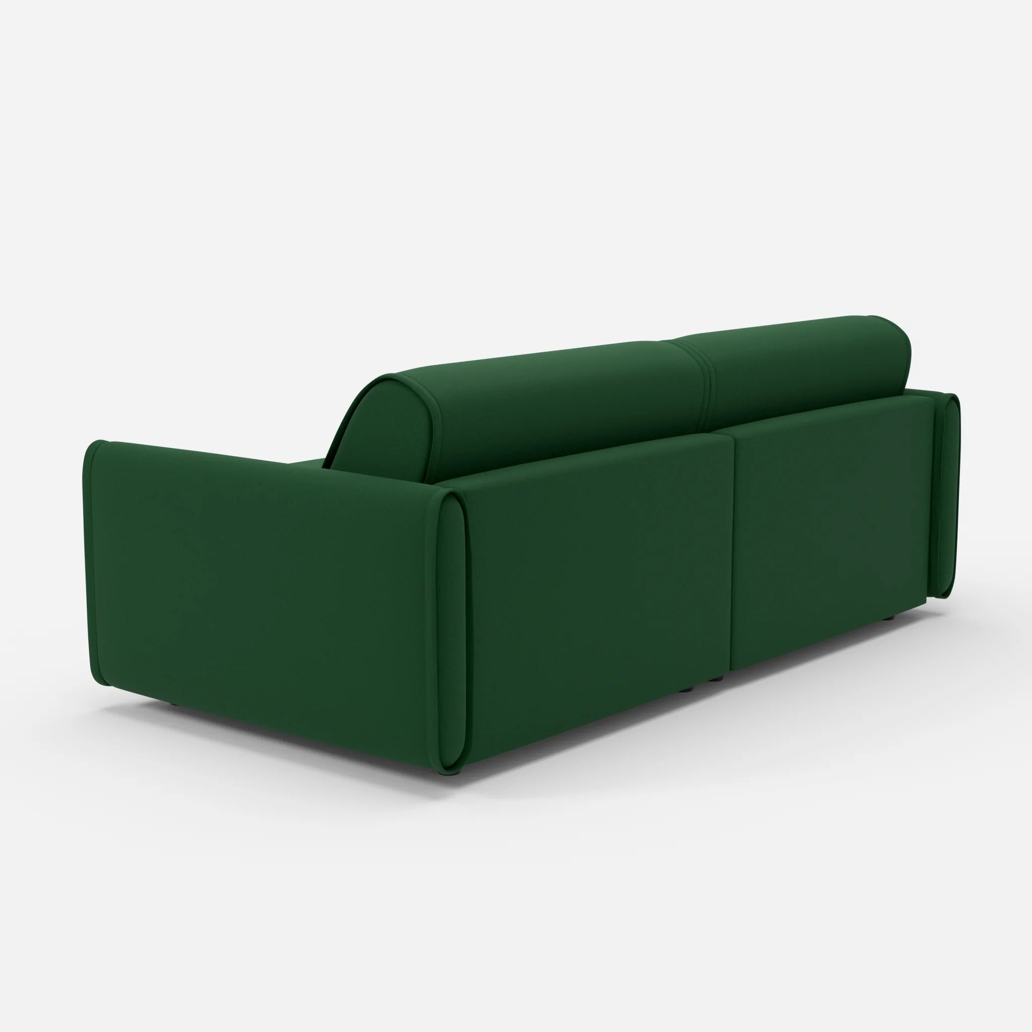 2 Sitzer Sofa Belleform 1 dama0052 in Dunkelgrün von hinten