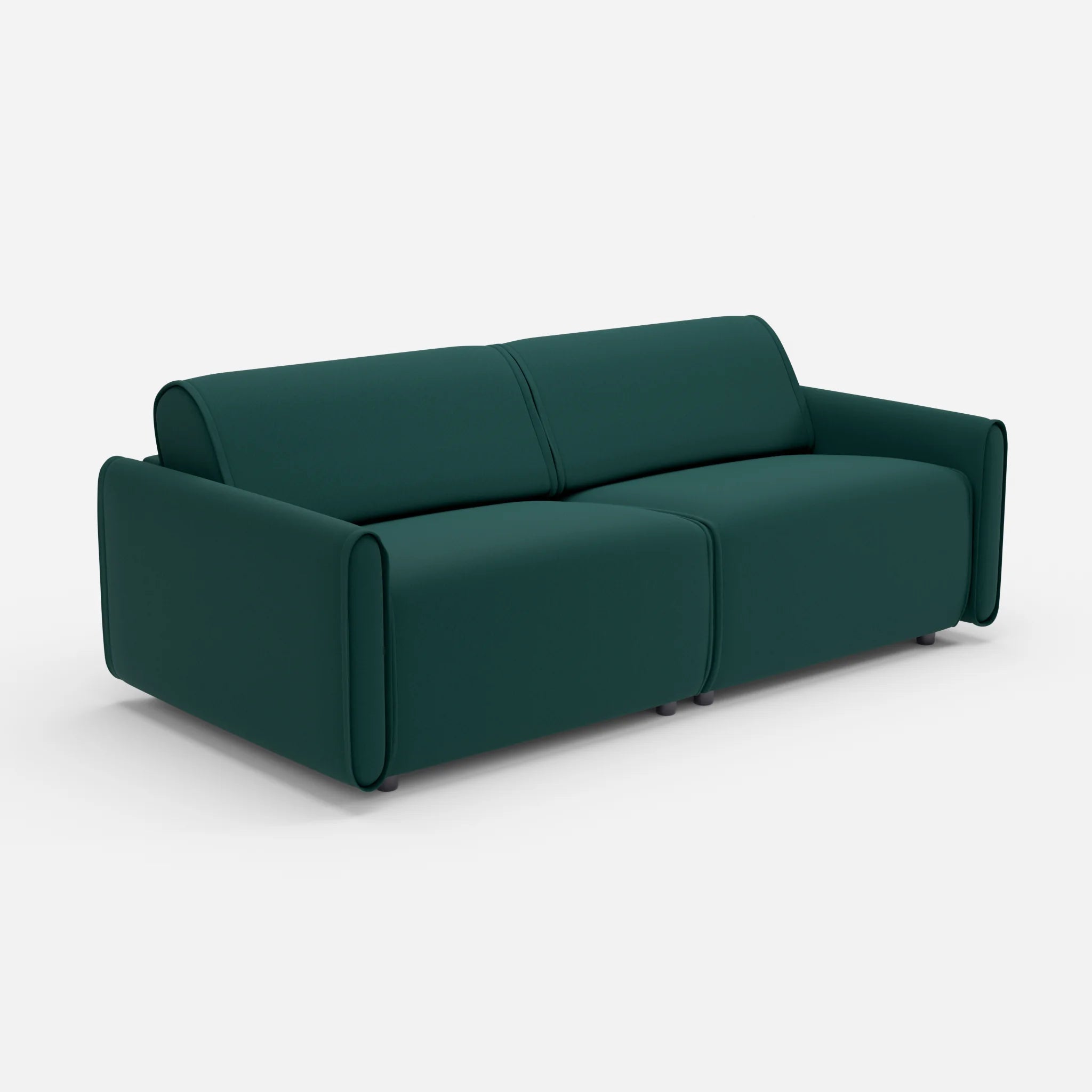 2 Sitzer Sofa Belleform 1 dama0073 in Petrol von der Seite