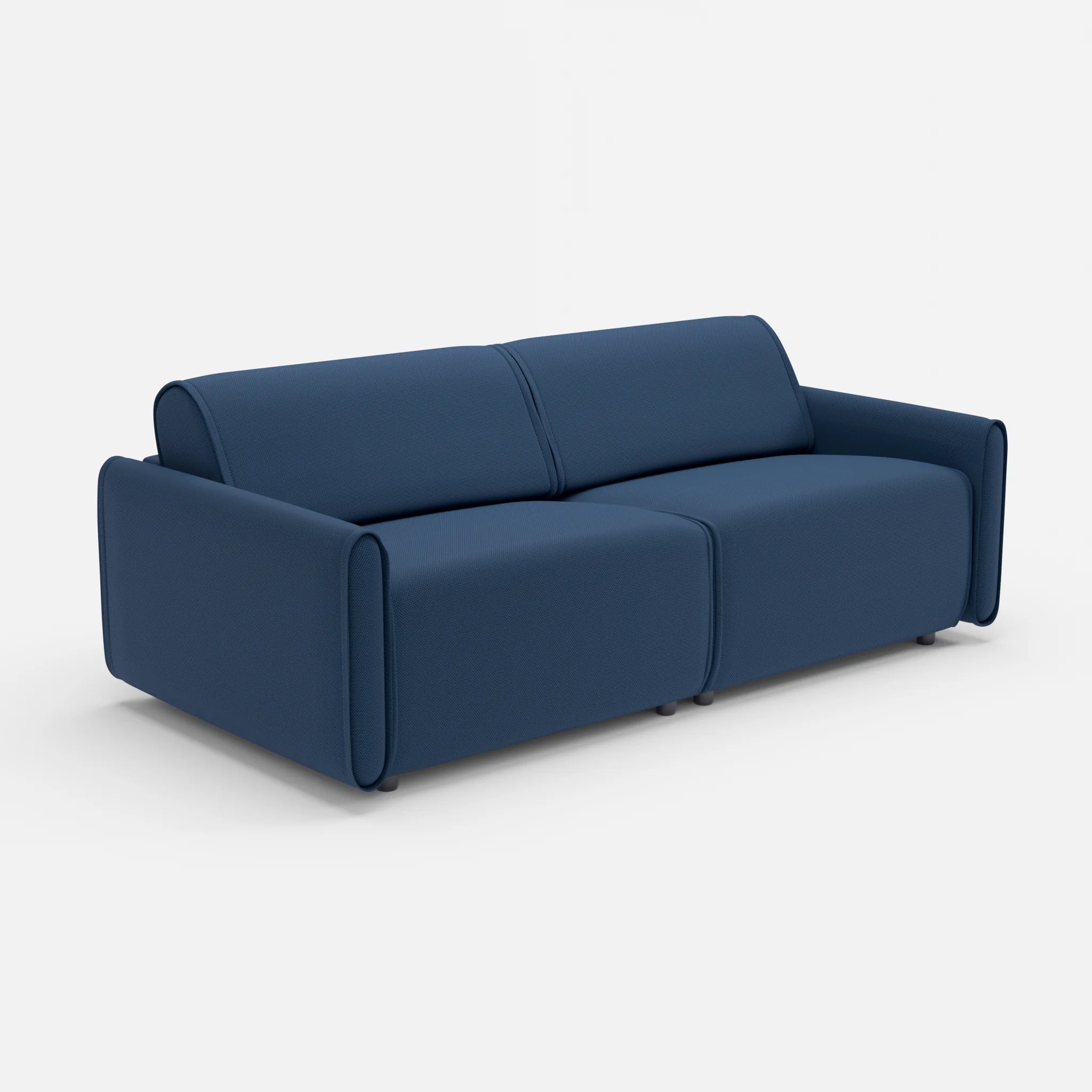 2 Sitzer Sofa Belleform 1 novumamur in Navy von der Seite