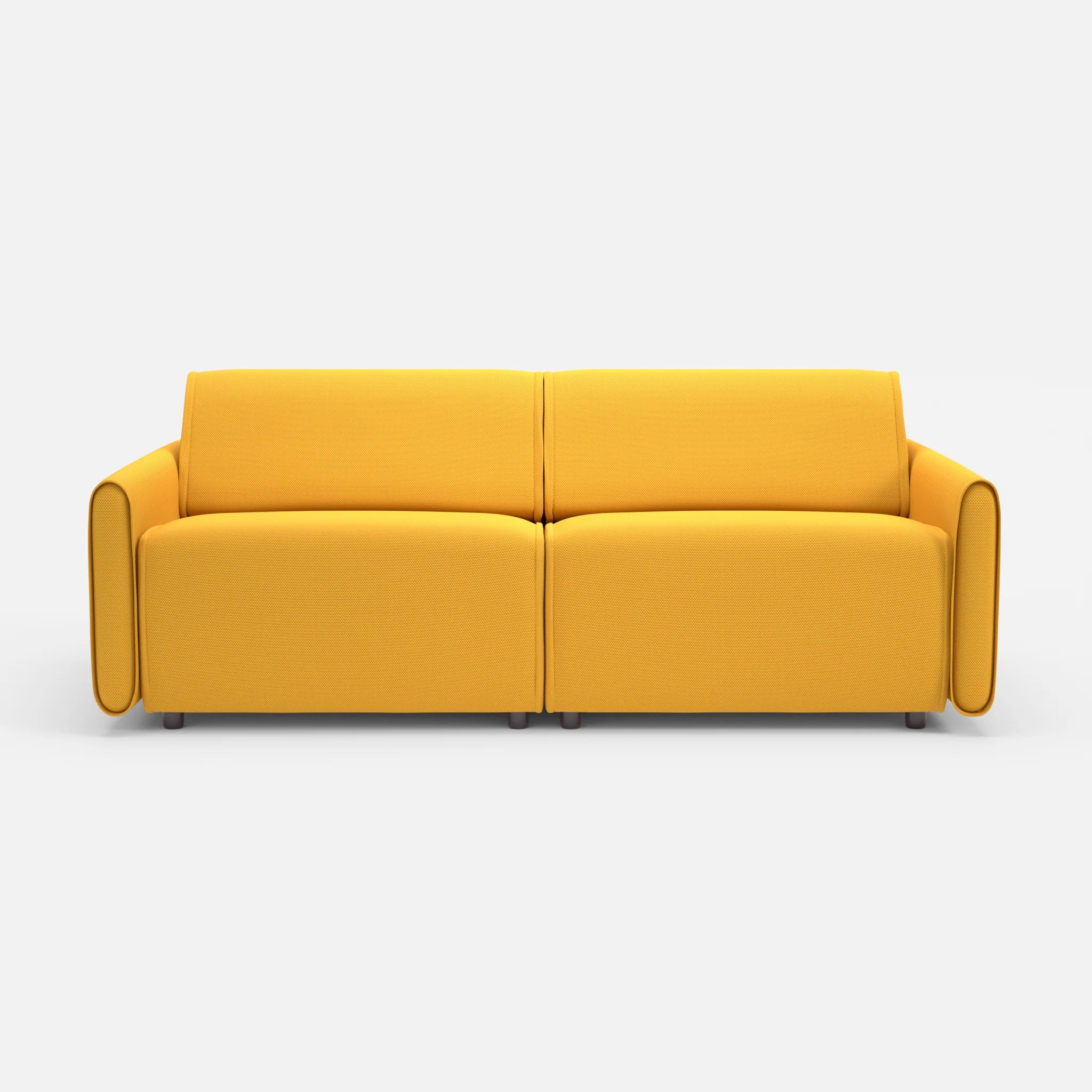 2 Sitzer Sofa Belleform 1 novumcurry in Curry von vorne