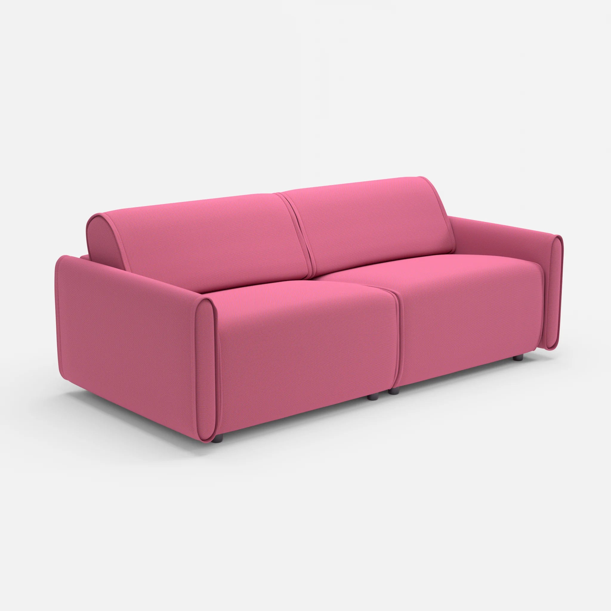 2 Sitzer Sofa Belleform 1 novumlitchi in Violett von der Seite