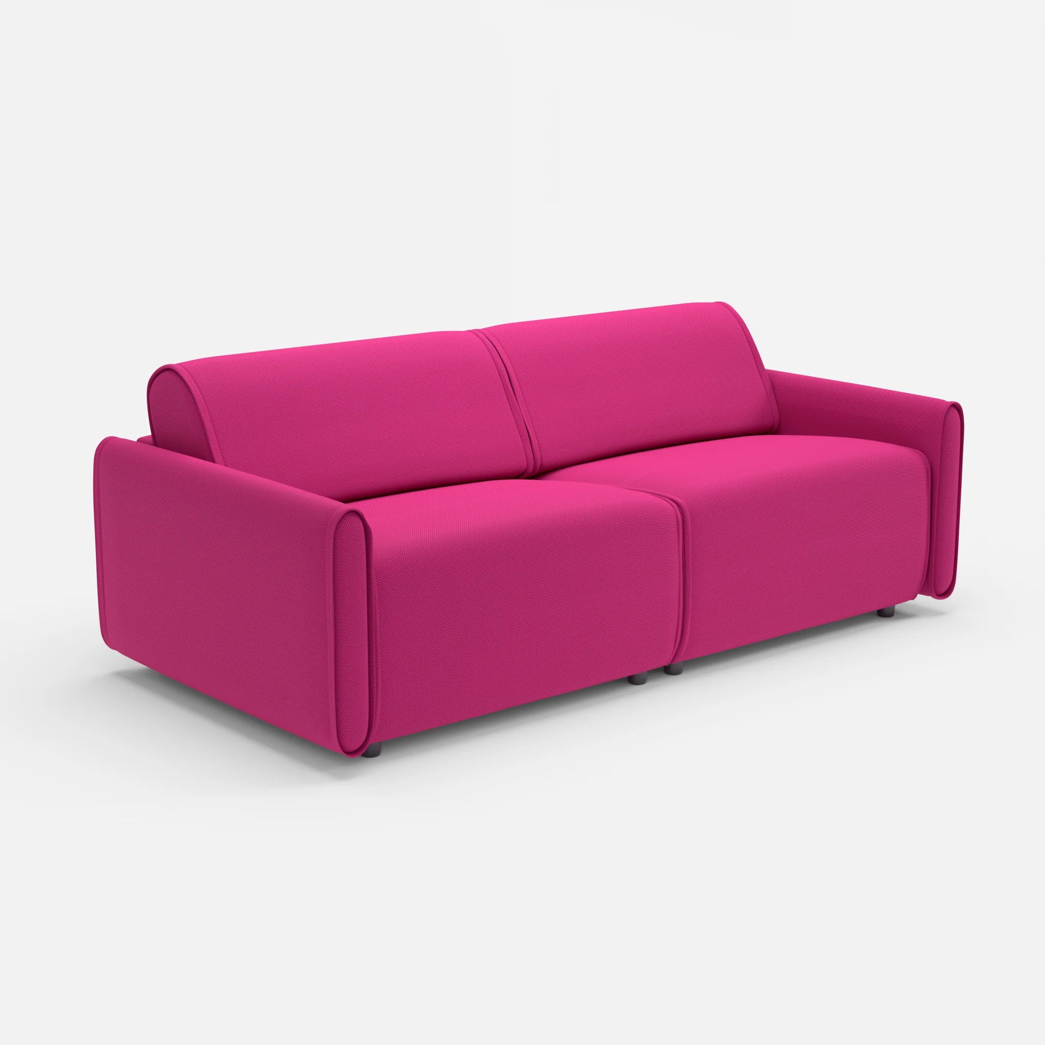 2 Sitzer Sofa Belleform 1 novummagenta in Magenta von der Seite