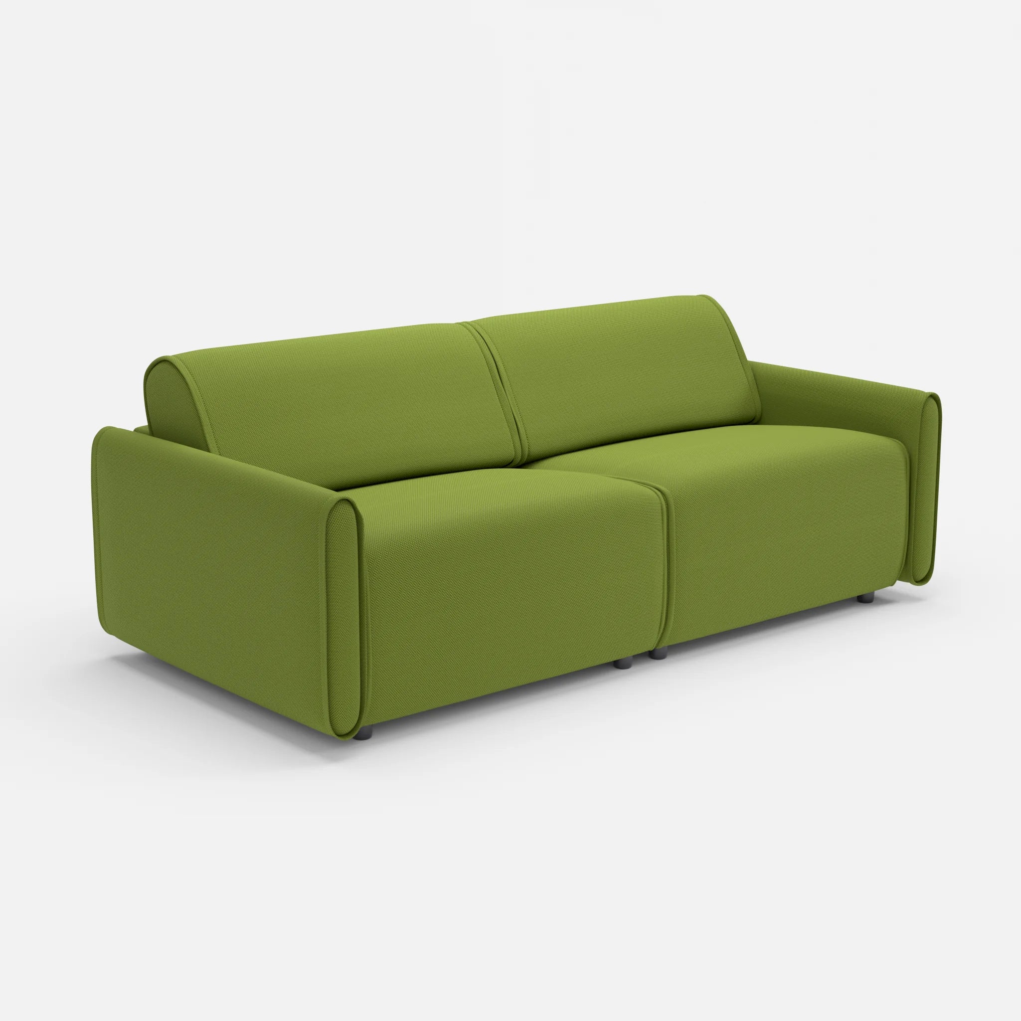 2 Sitzer Sofa Belleform 1 novummoss in Grün von der Seite