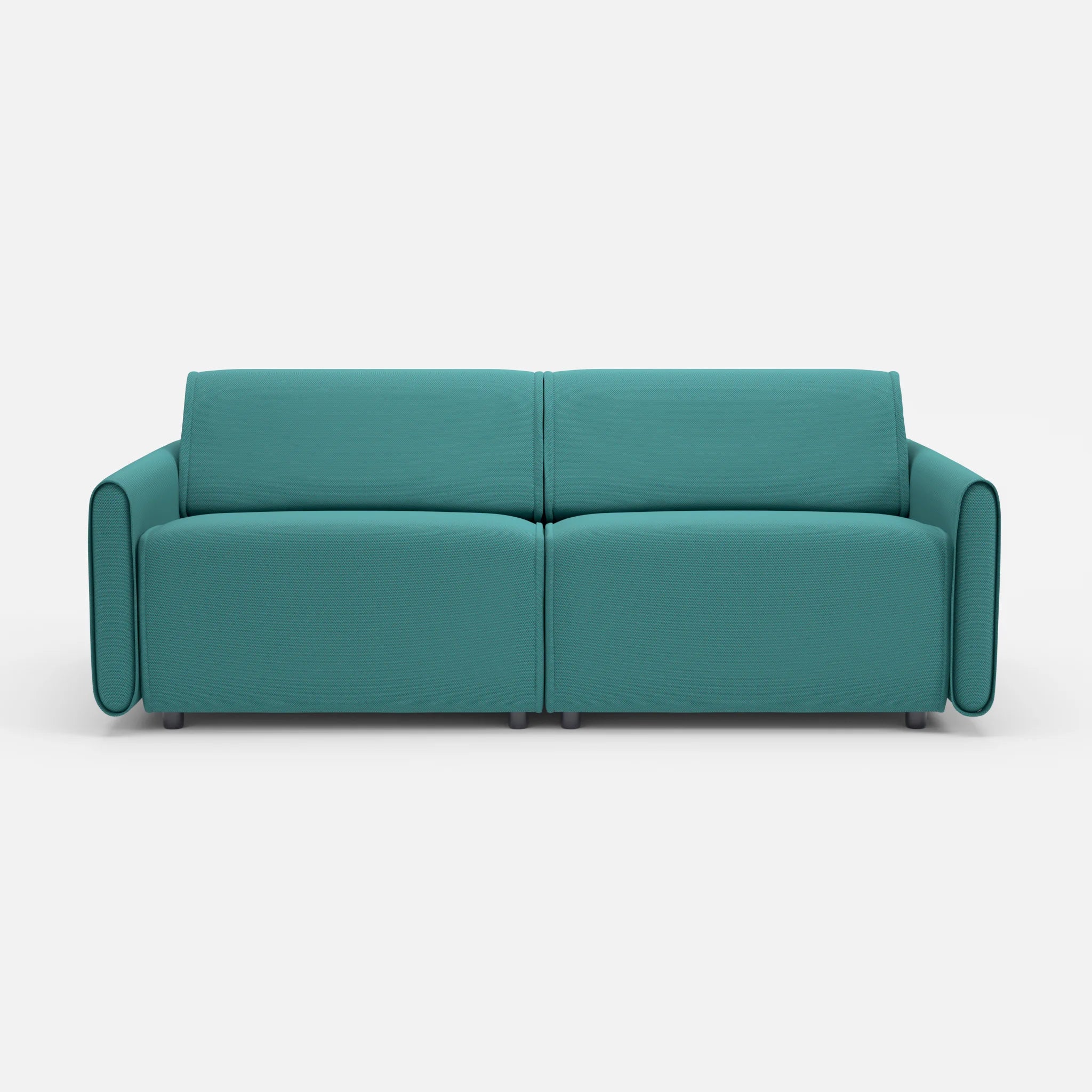 2 Sitzer Sofa Belleform 1 novumprisma in Türkis von vorne