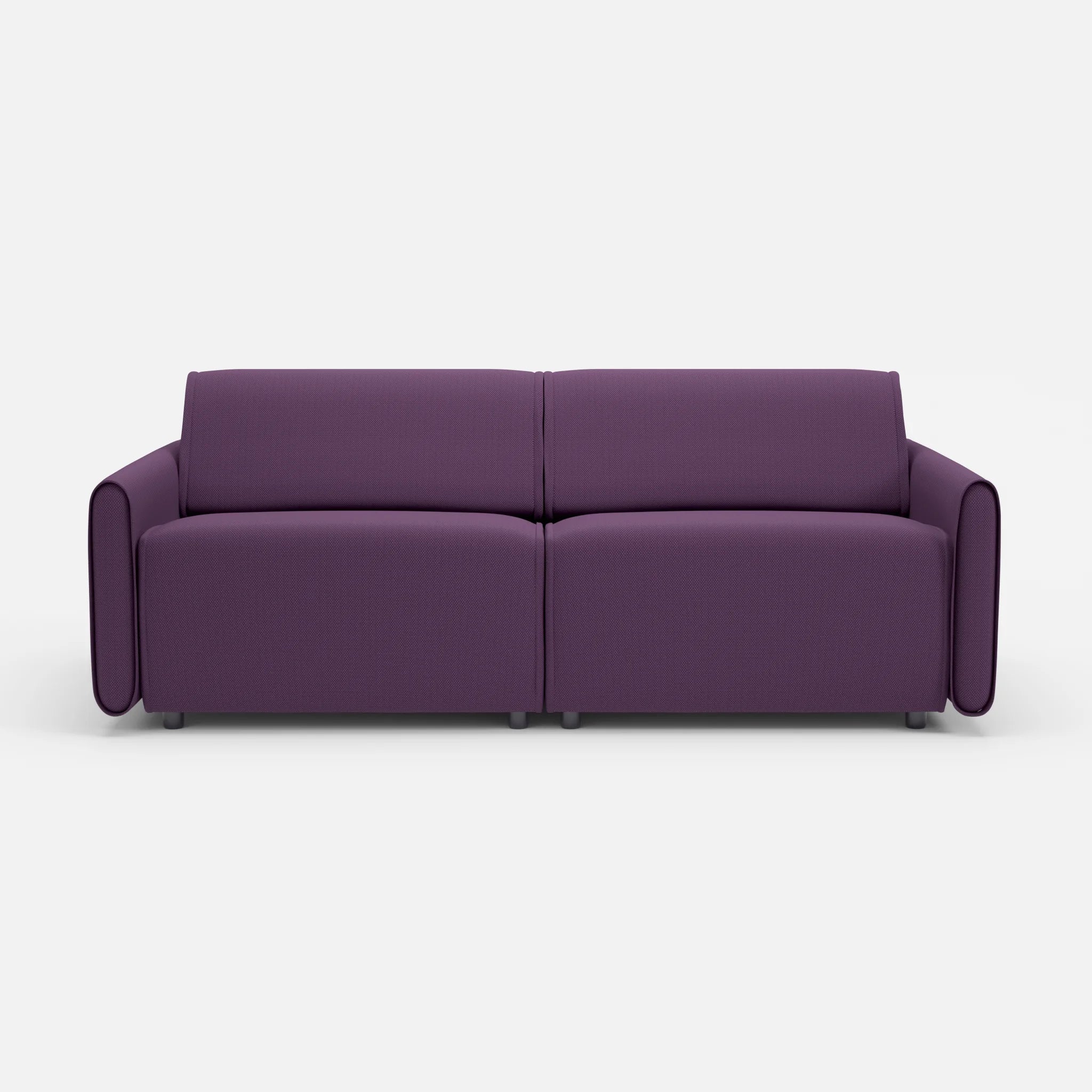 2 Sitzer Sofa Belleform 1 novumprune in Violett von vorne