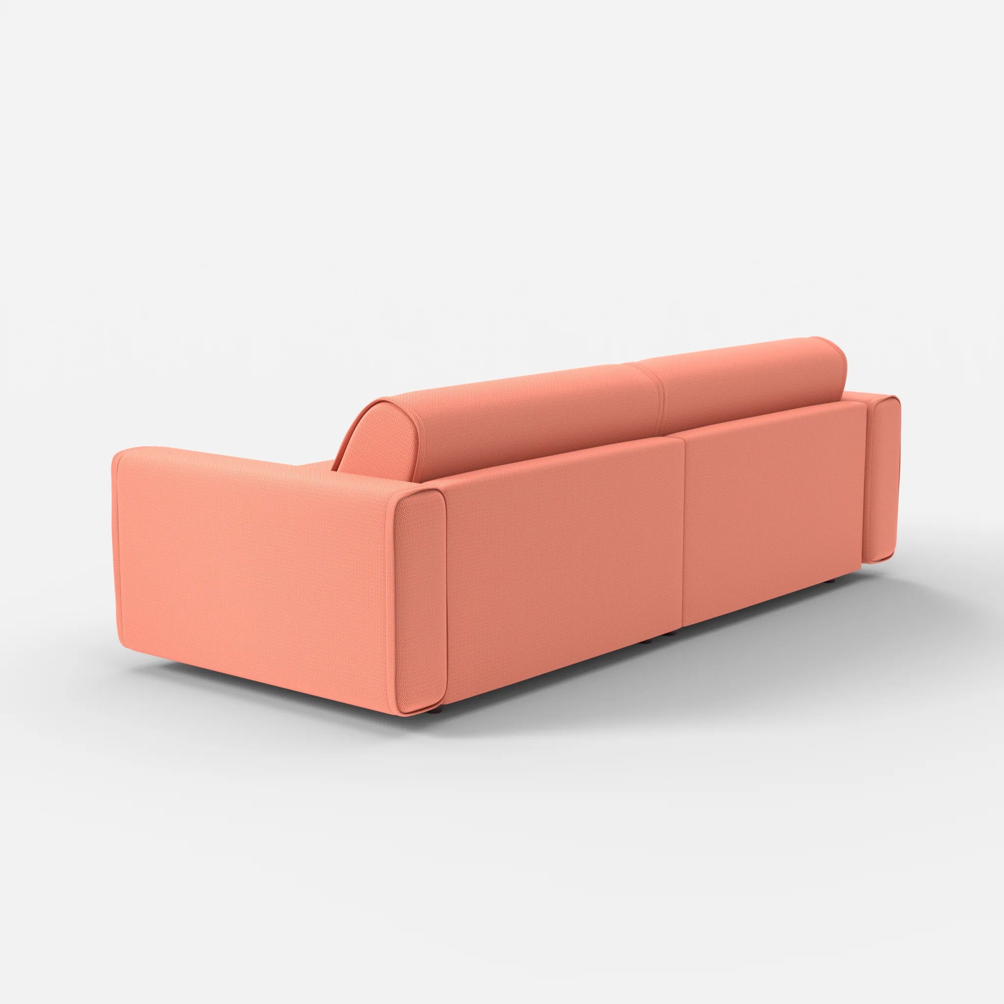 2 Sitzer Sofa Belleform mit breiter Armlehne 4 credograpefruit in Coral von hinten