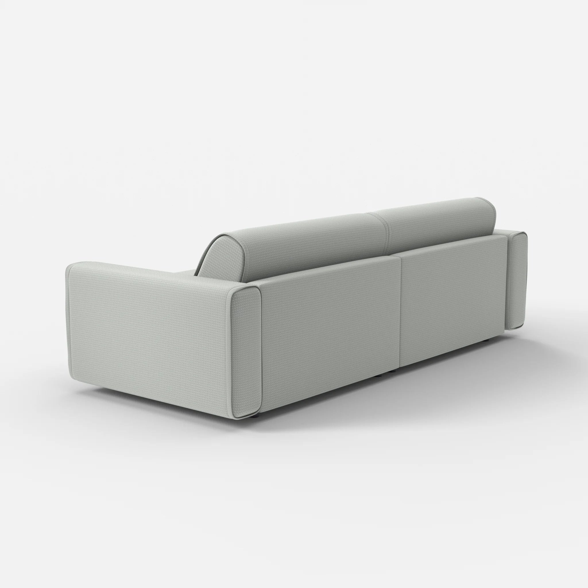 2 Sitzer Sofa Belleform mit breiter Armlehne 4 credopepper in Dunkelgrau von hinten