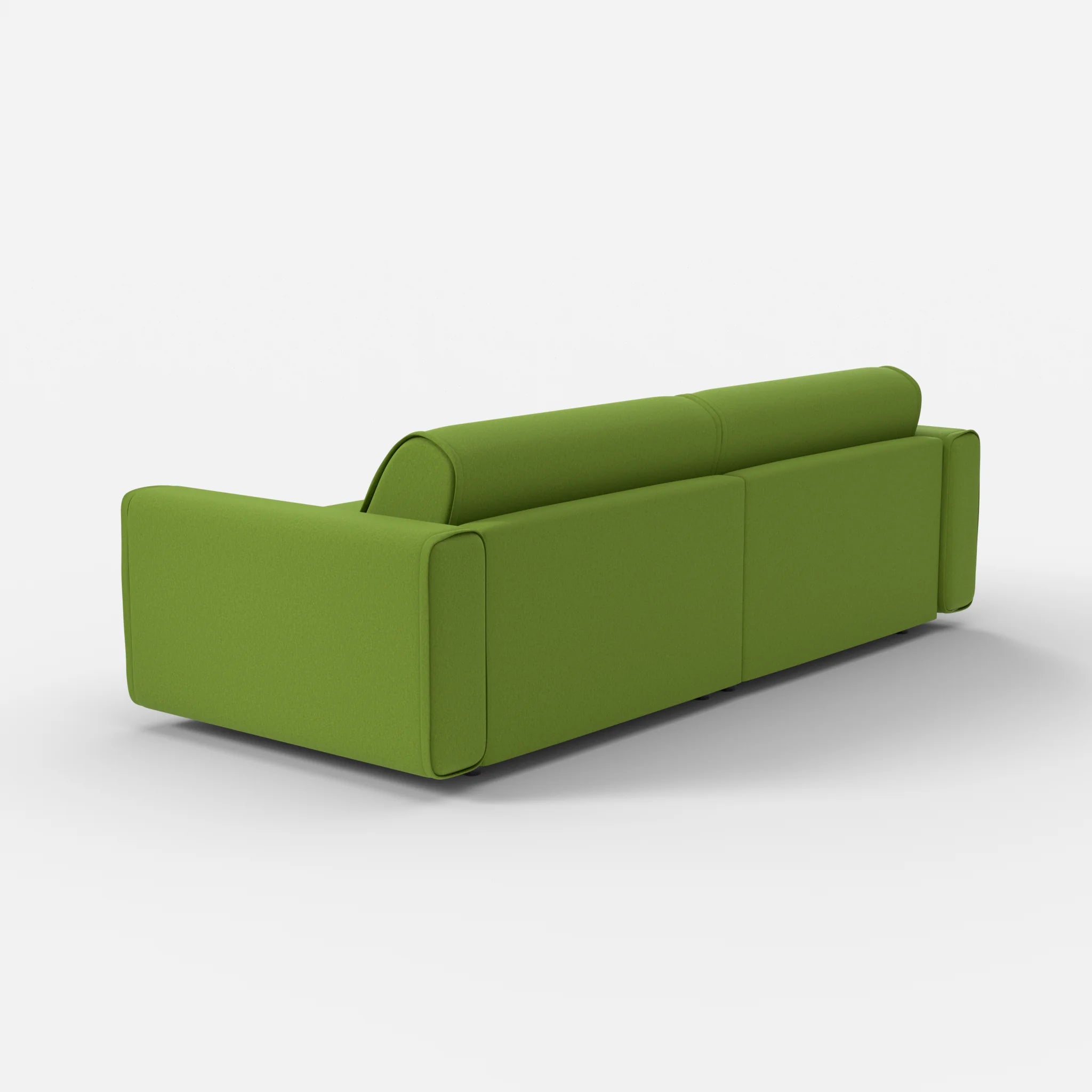 2 Sitzer Sofa Belleform mit breiter Armlehne 4 dama0027 in Grün von hinten