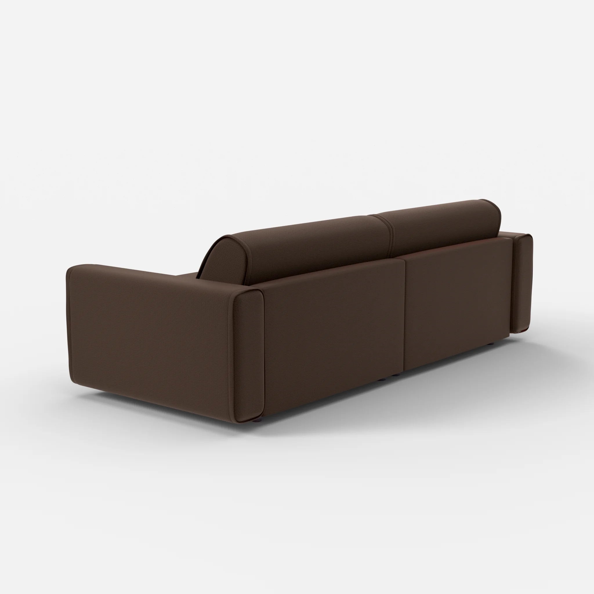 2 Sitzer Sofa Belleform mit breiter Armlehne 4 nabucco2022 in Dunkelbraun von hinten