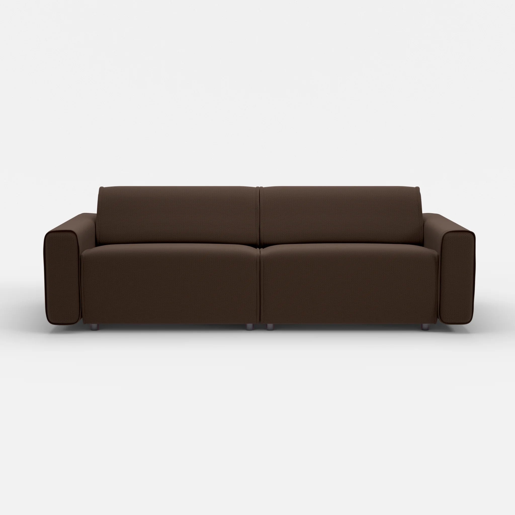 2 Sitzer Sofa Belleform mit breiter Armlehne 4 nabucco2022 in Dunkelbraun von vorne