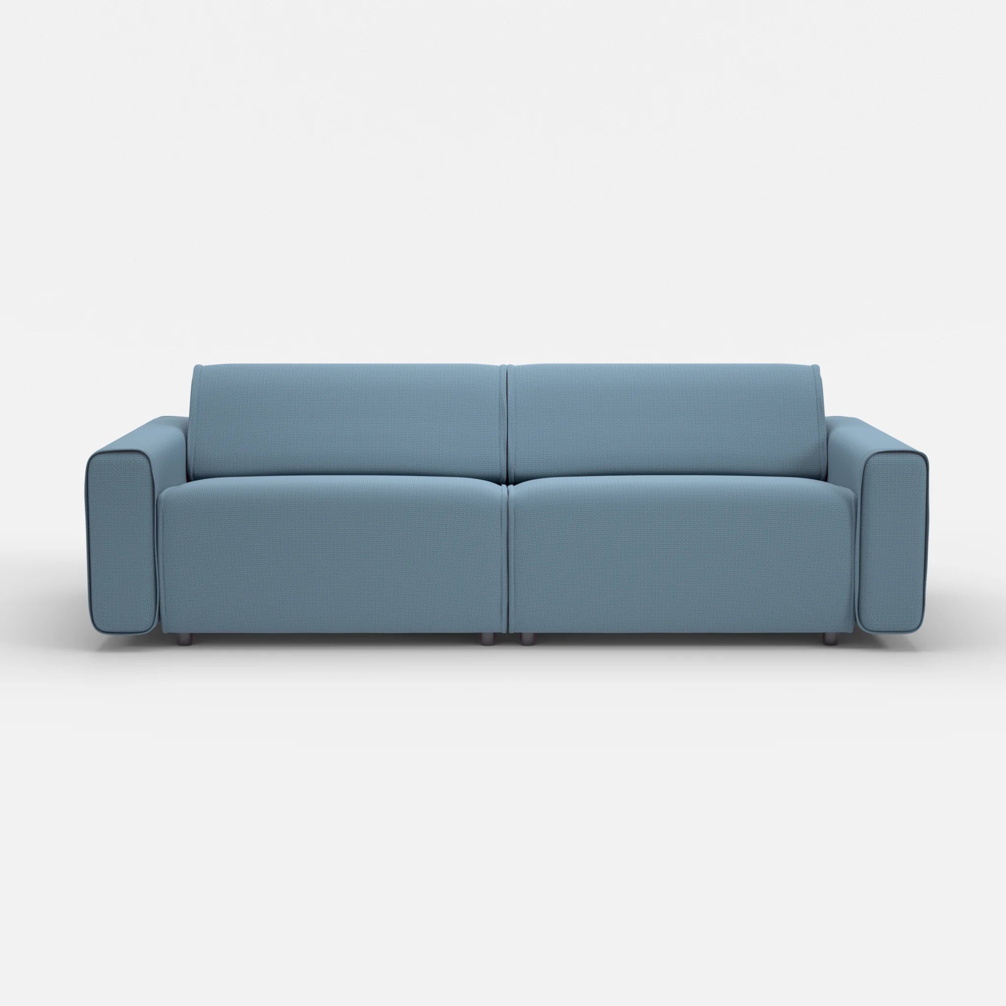 2 Sitzer Sofa Belleform mit breiter Armlehne 4 nabucco6043 in Blau von vorne