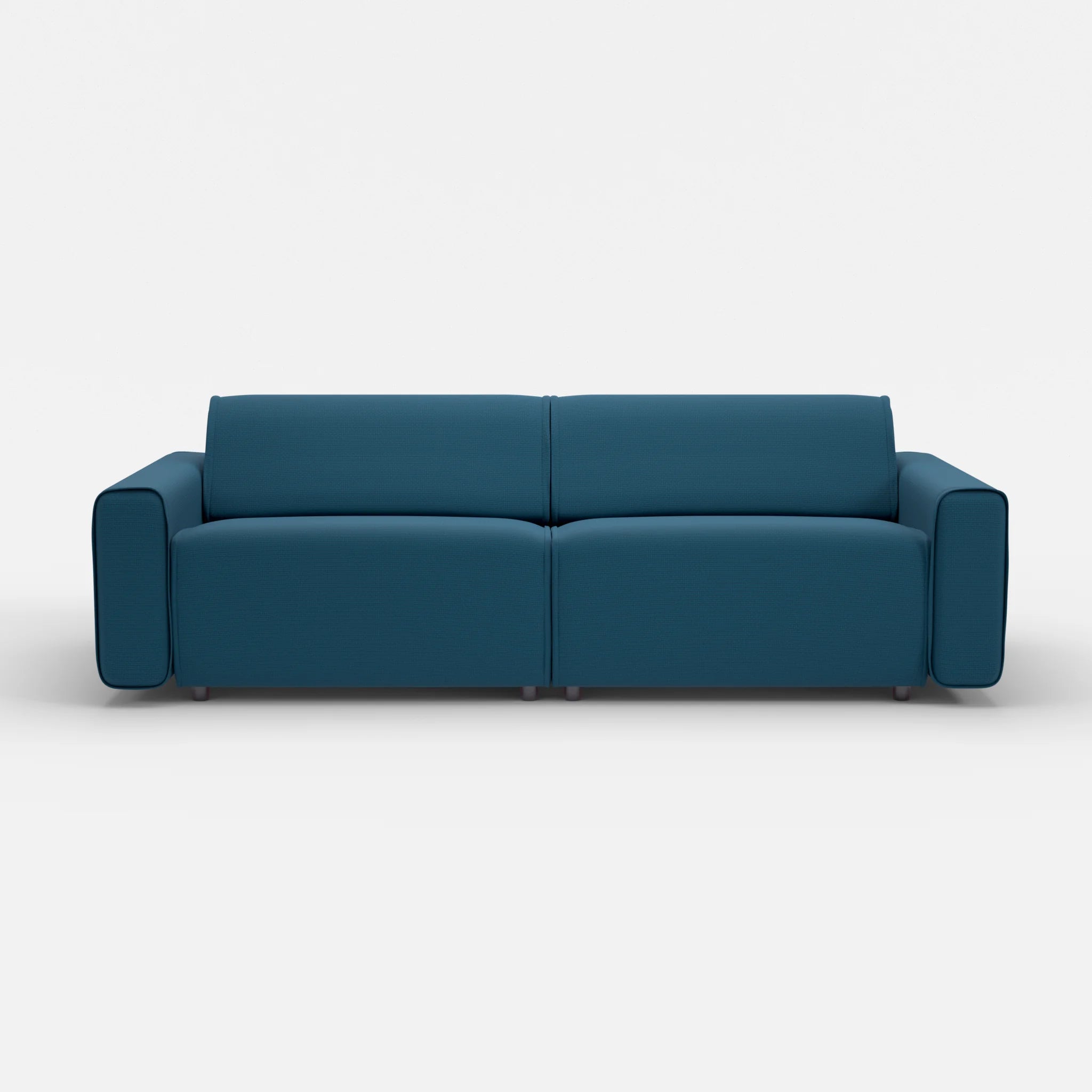 2 Sitzer Sofa Belleform mit breiter Armlehne 4 nabucco6075 in Blau von vorne