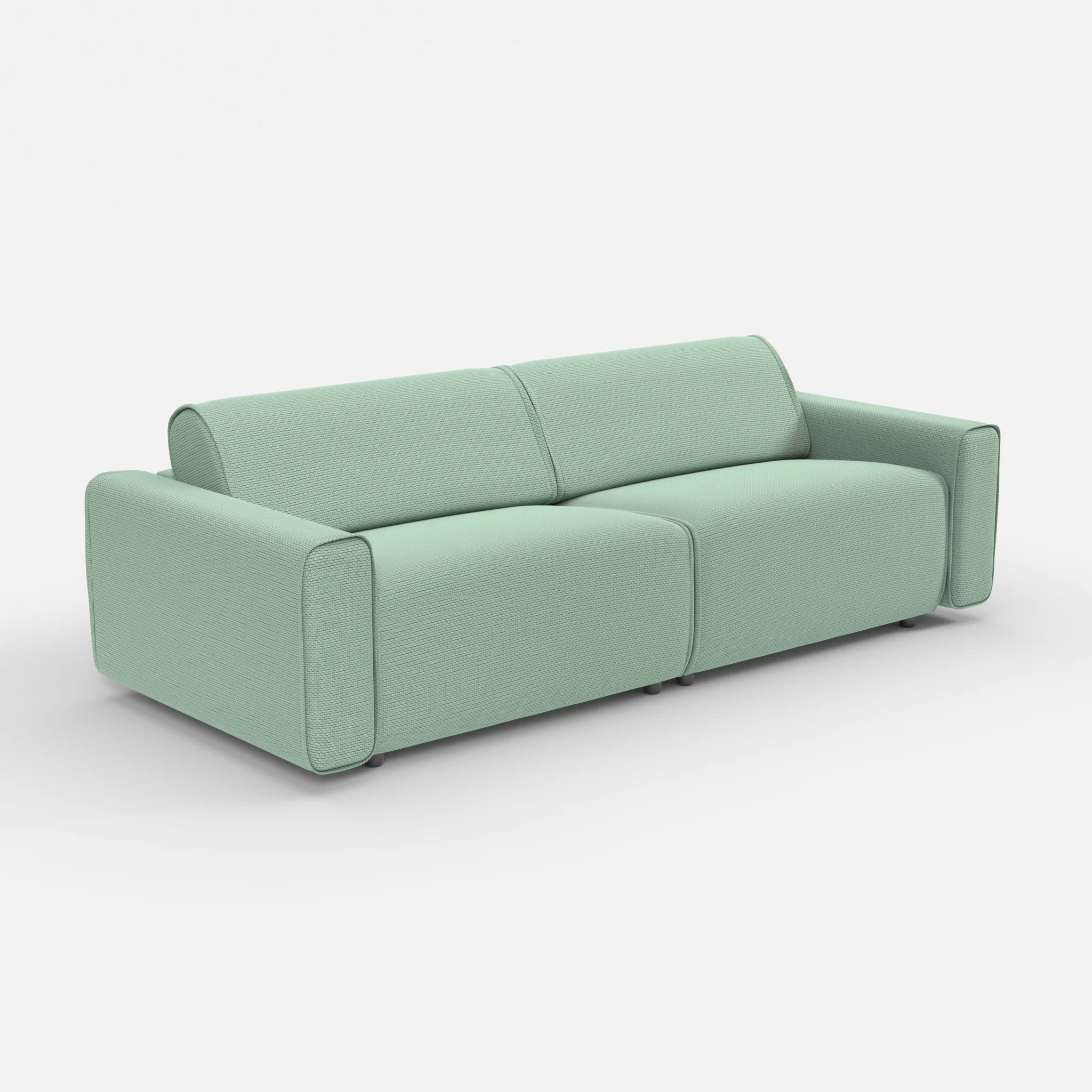 2 Sitzer Sofa Belleform mit breiter Armlehne 4 nabucco7030 in Türkis von der Seite
