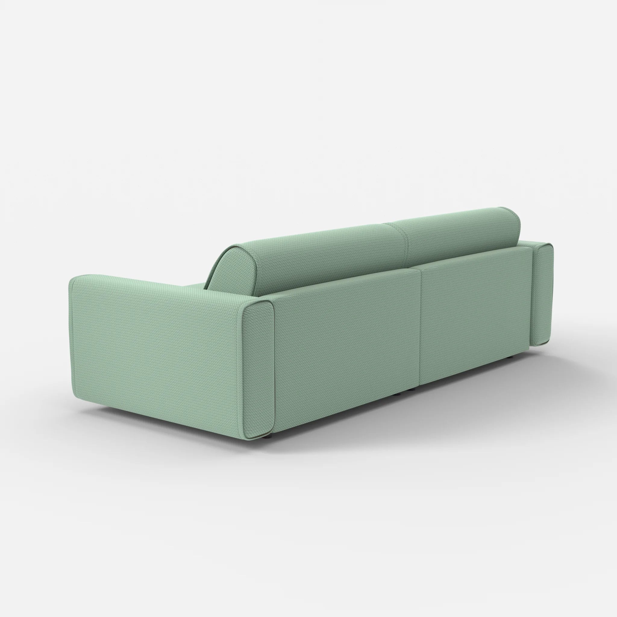 2 Sitzer Sofa Belleform mit breiter Armlehne 4 nabucco7030 in Türkis von hinten