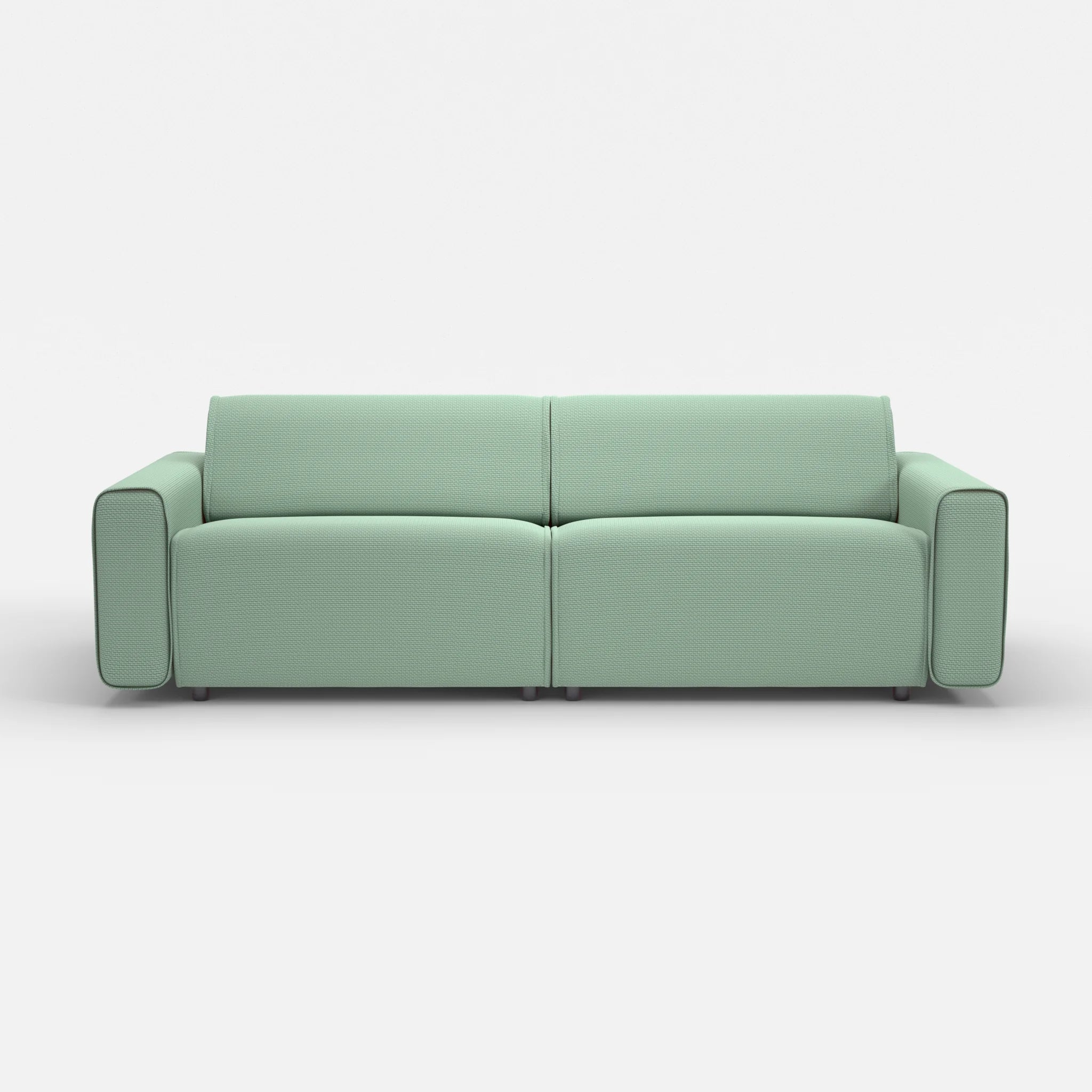 2 Sitzer Sofa Belleform mit breiter Armlehne 4 nabucco7030 in Türkis von vorne