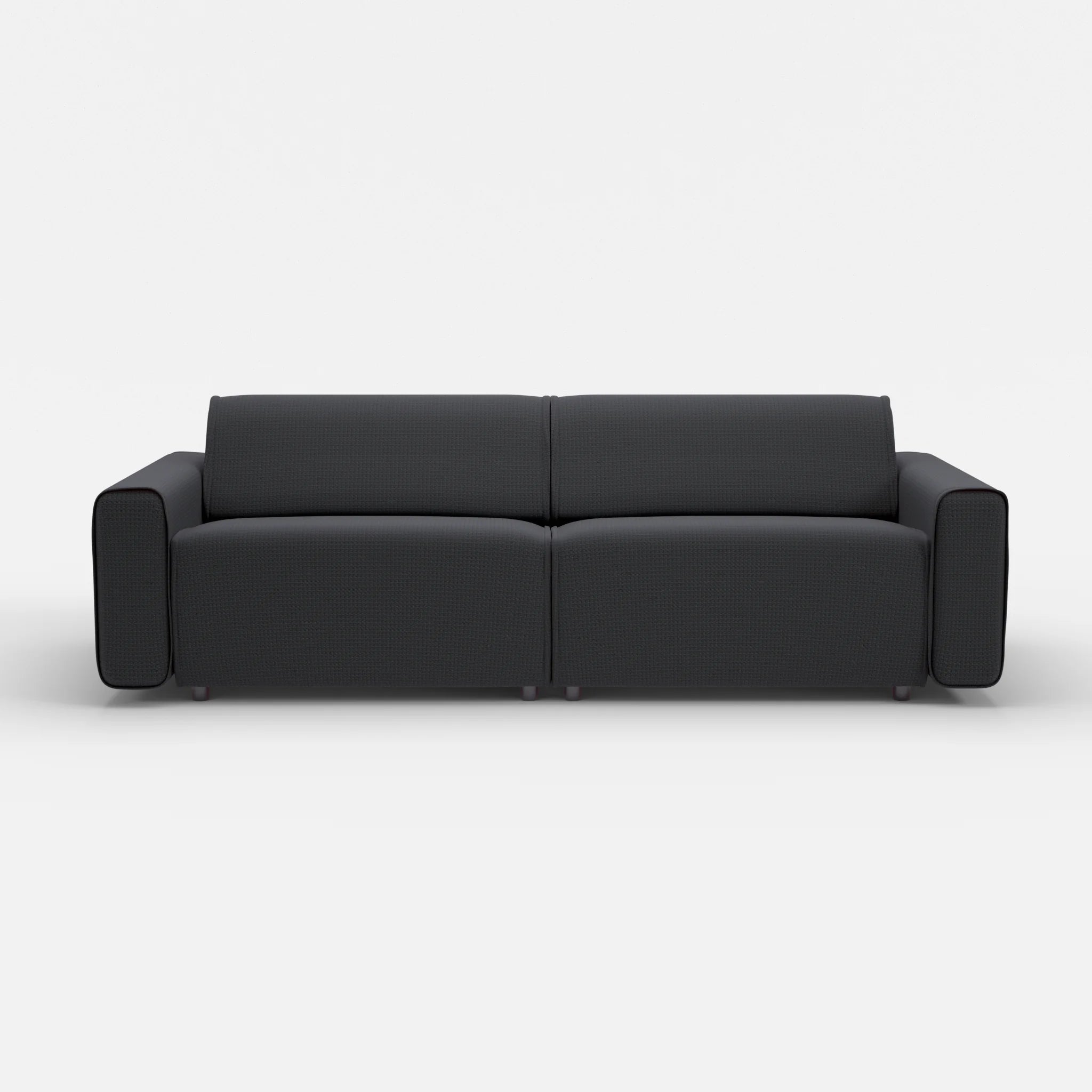 2 Sitzer Sofa Belleform mit breiter Armlehne 4 nabucco8019 in Anthrazit von vorne