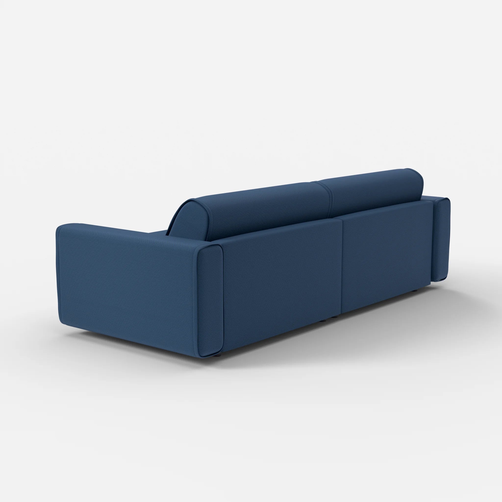 2 Sitzer Sofa Belleform mit breiter Armlehne 4 novumamur in Navy von hinten