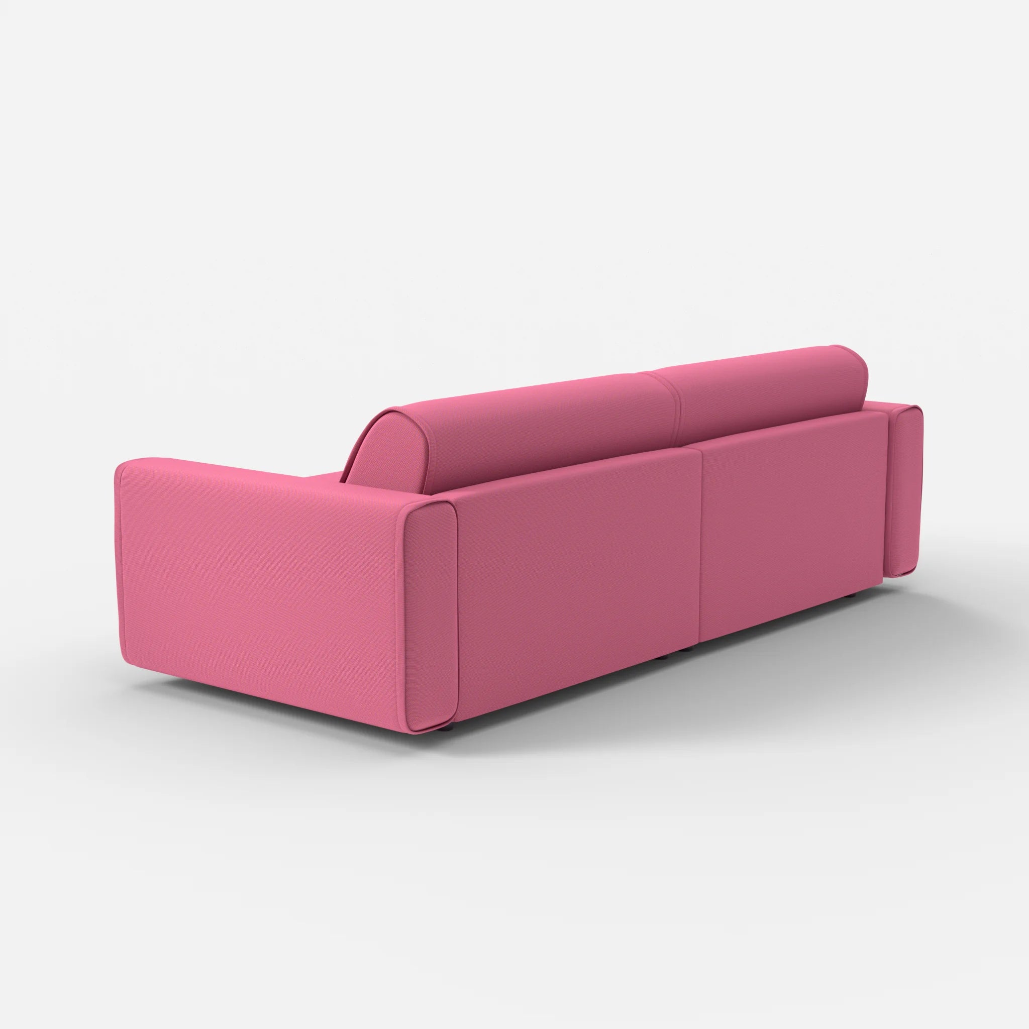 2 Sitzer Sofa Belleform mit breiter Armlehne 4 novumlitchi in Violett von hinten
