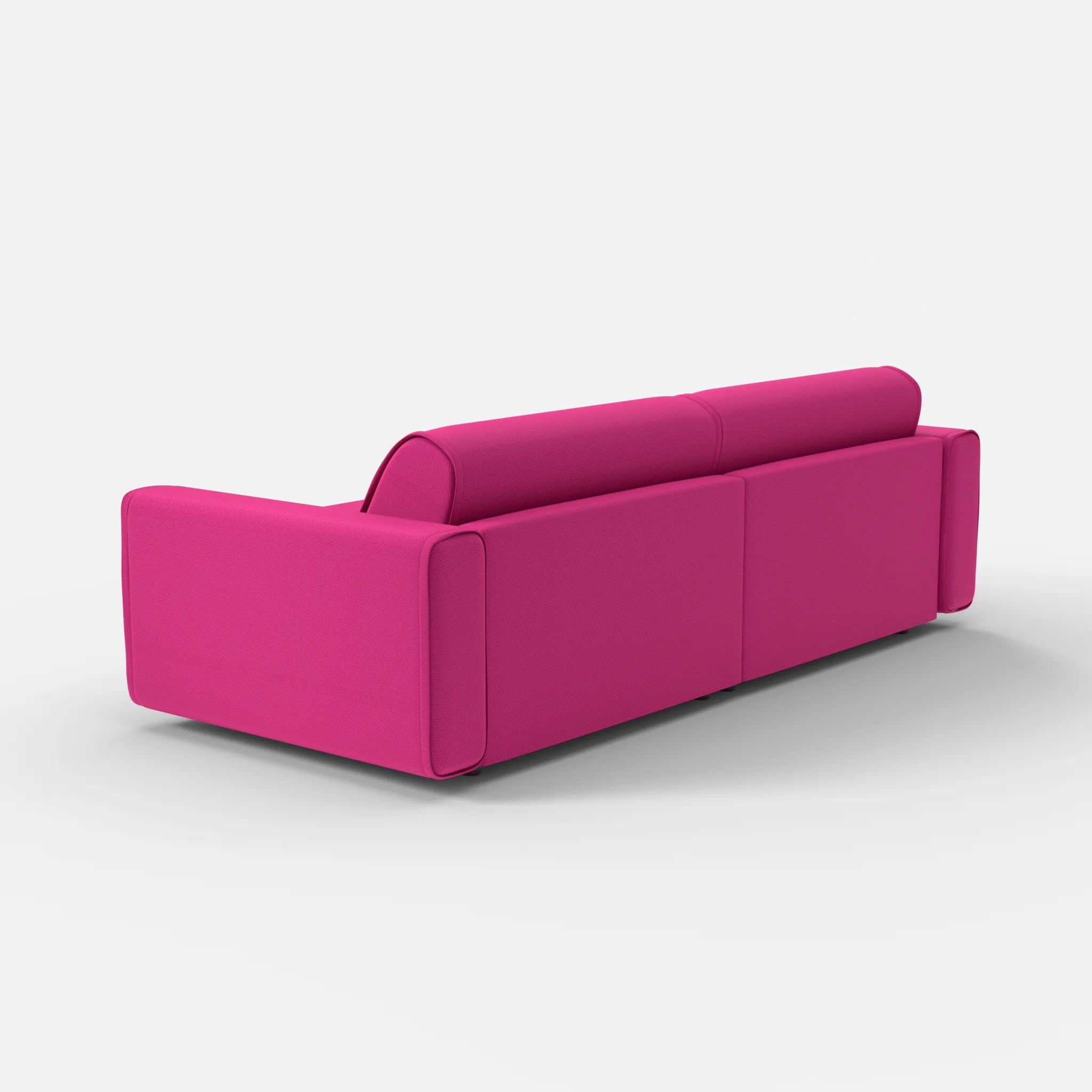 2 Sitzer Sofa Belleform mit breiter Armlehne 4 novummagenta in Magenta von hinten