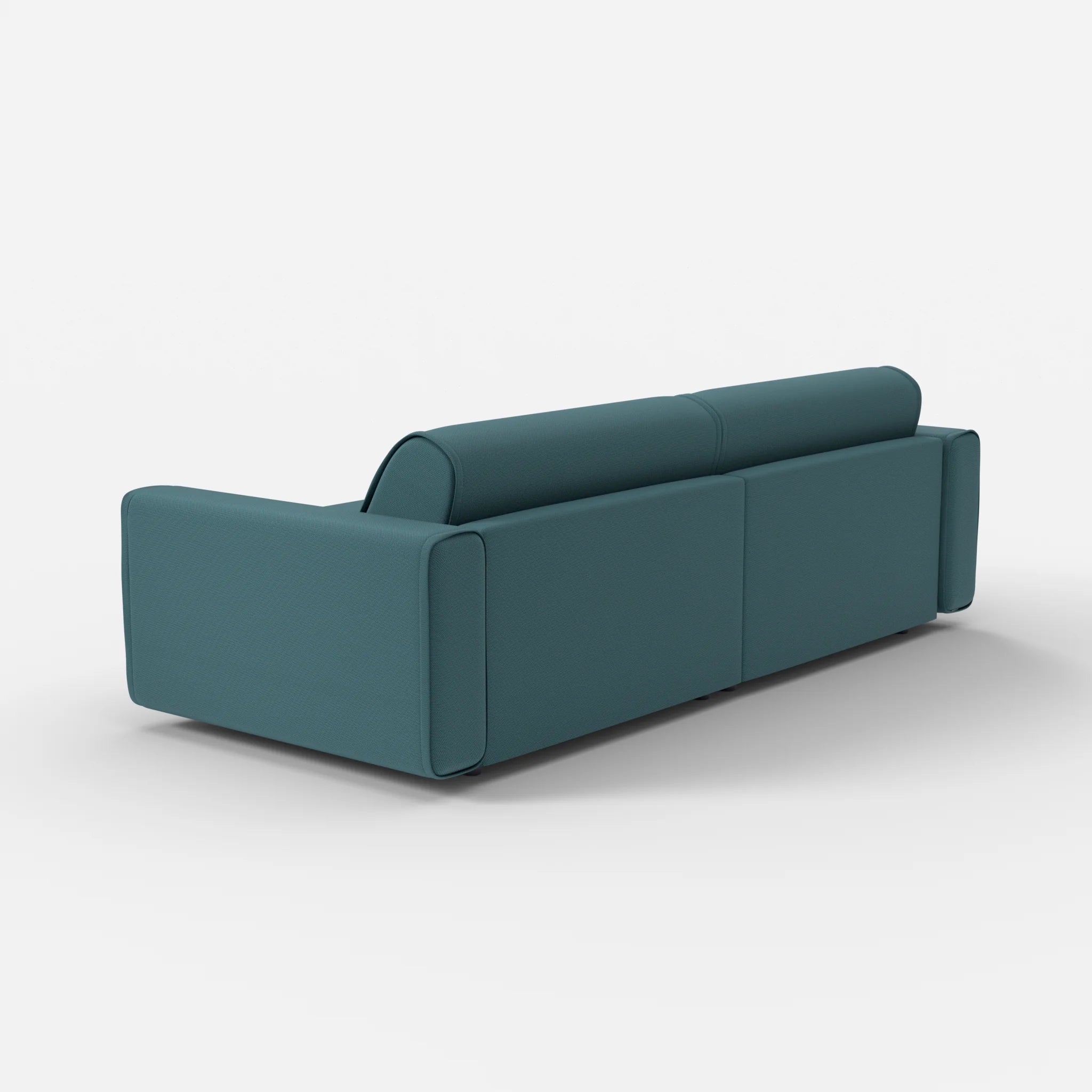 2 Sitzer Sofa Belleform mit breiter Armlehne 4 novumsamoa in Dunkelblau von hinten