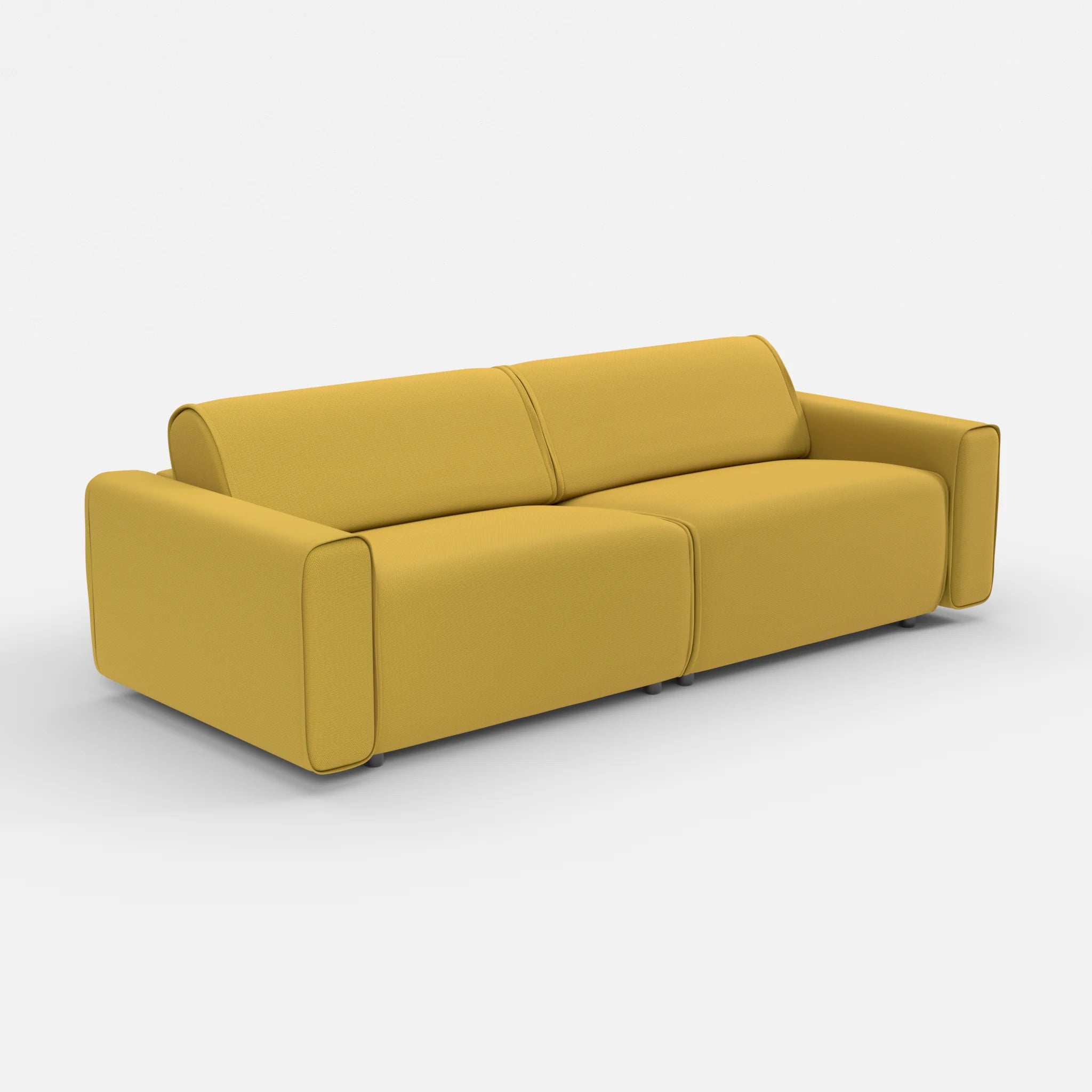 2 Sitzer Sofa Belleform mit breiter Armlehne 4 novumtivoli in Hellgrün von der Seite