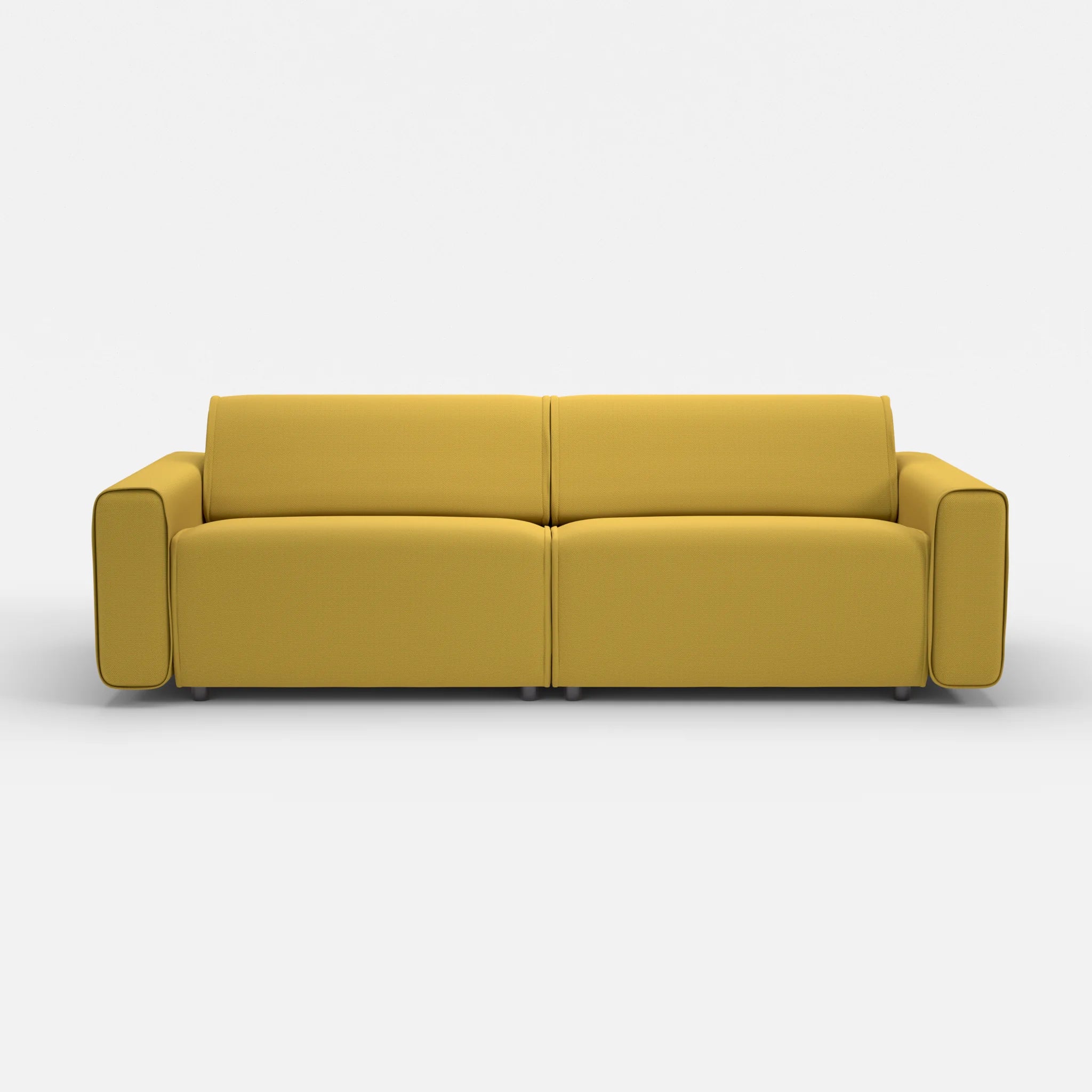 2 Sitzer Sofa Belleform mit breiter Armlehne 4 novumtivoli in Hellgrün von vorne