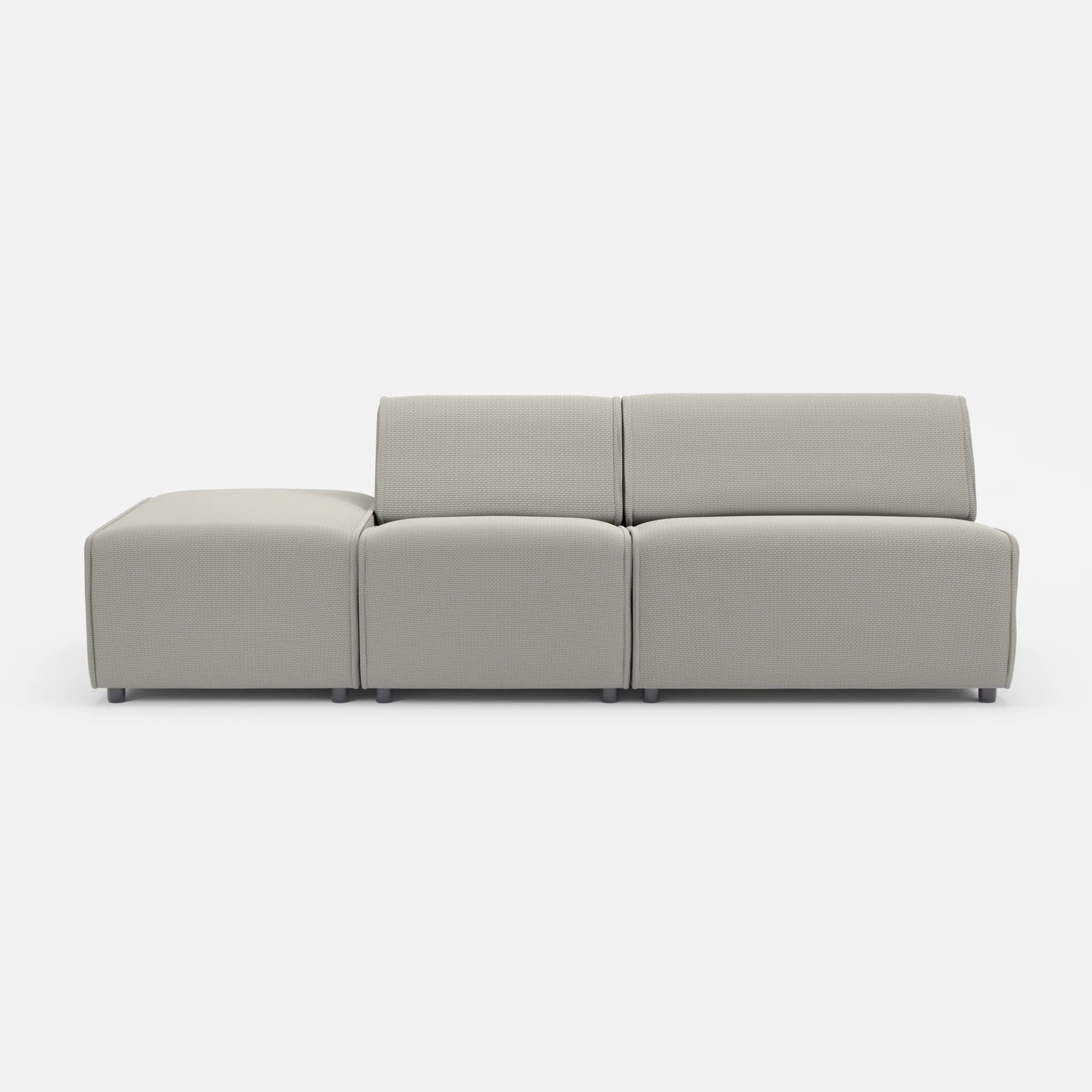 2 Sitzer Sofa Belleform mit offener Seite links 1 nabucco1003 in Hellgrau von vorne