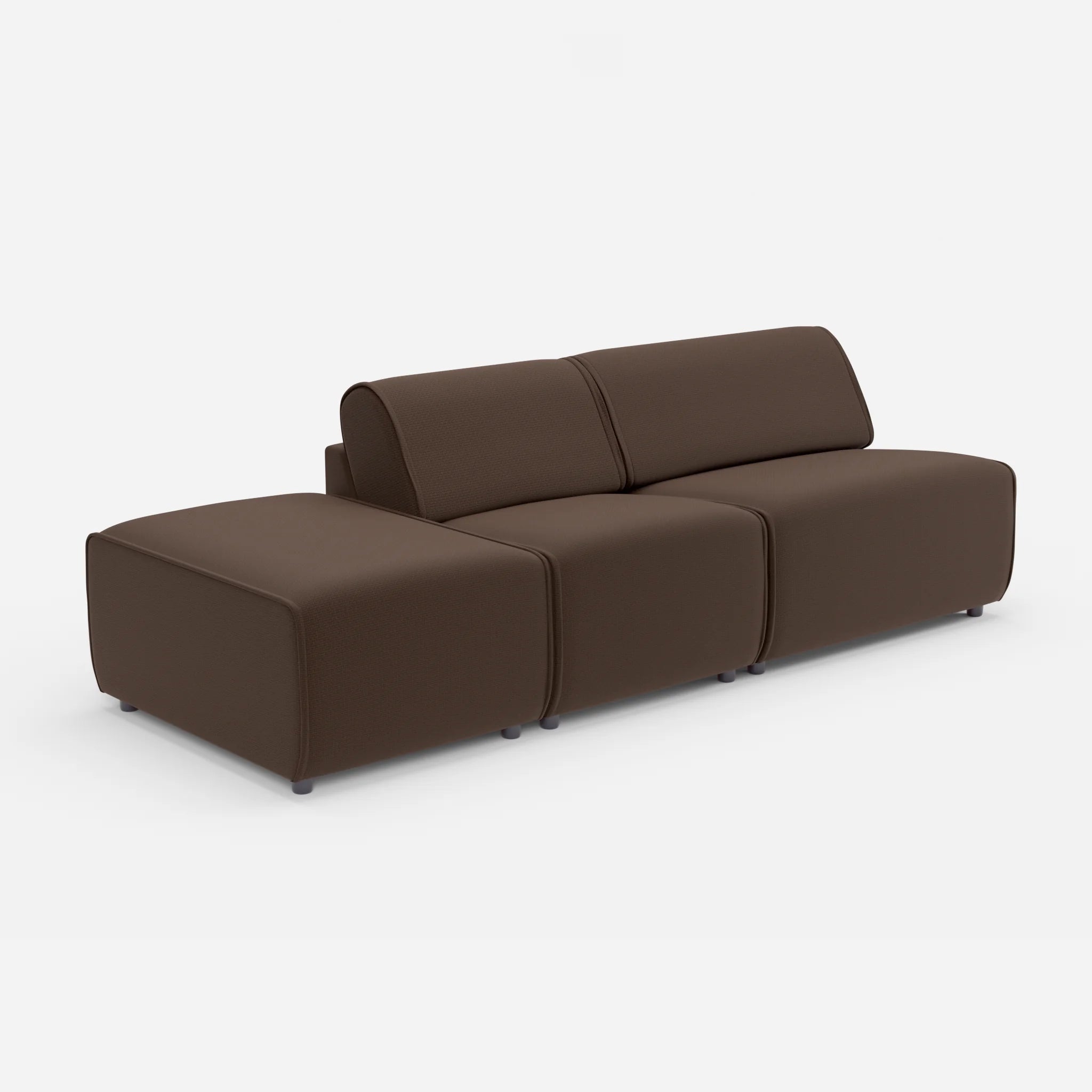 2 Sitzer Sofa Belleform mit offener Seite links 1 nabucco2022 in Dunkelbraun von der Seite
