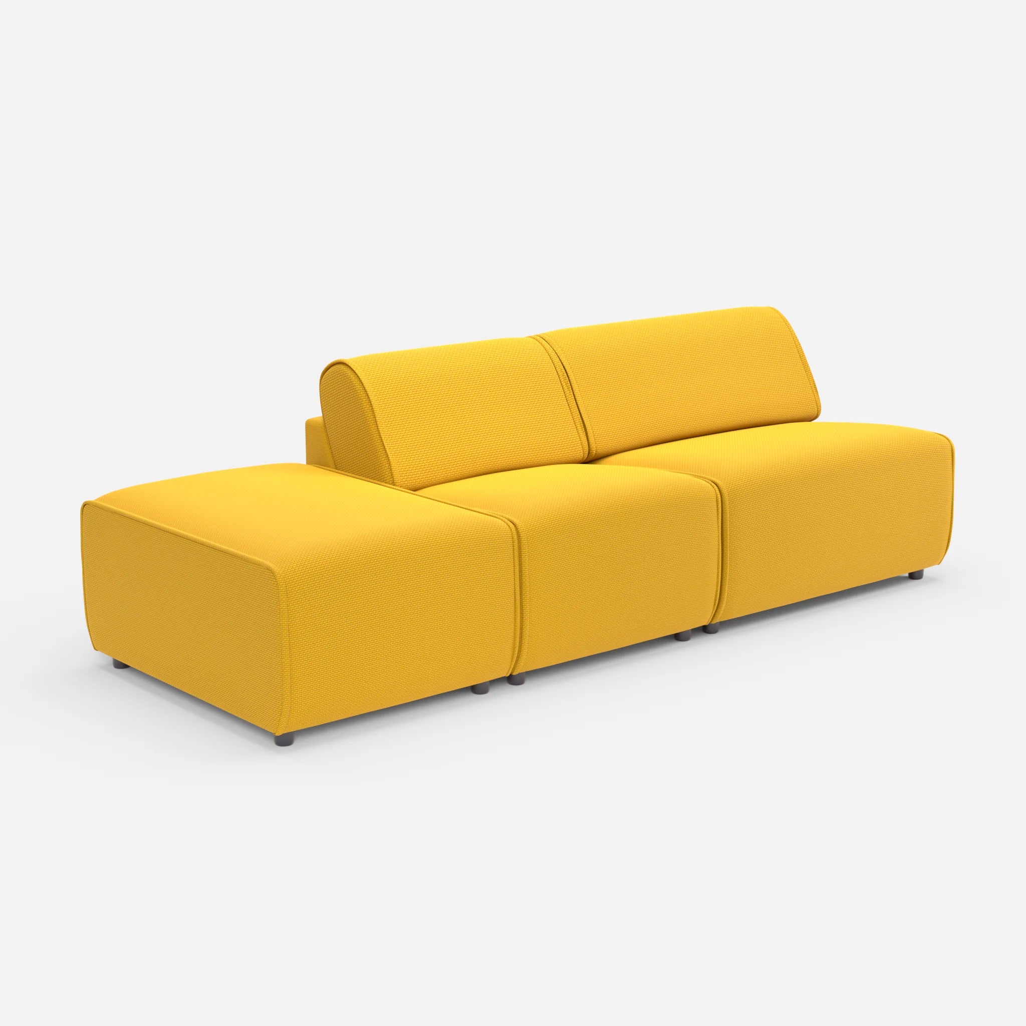 2 Sitzer Sofa Belleform mit offener Seite links 1 nabucco3019 in Curry von der Seite