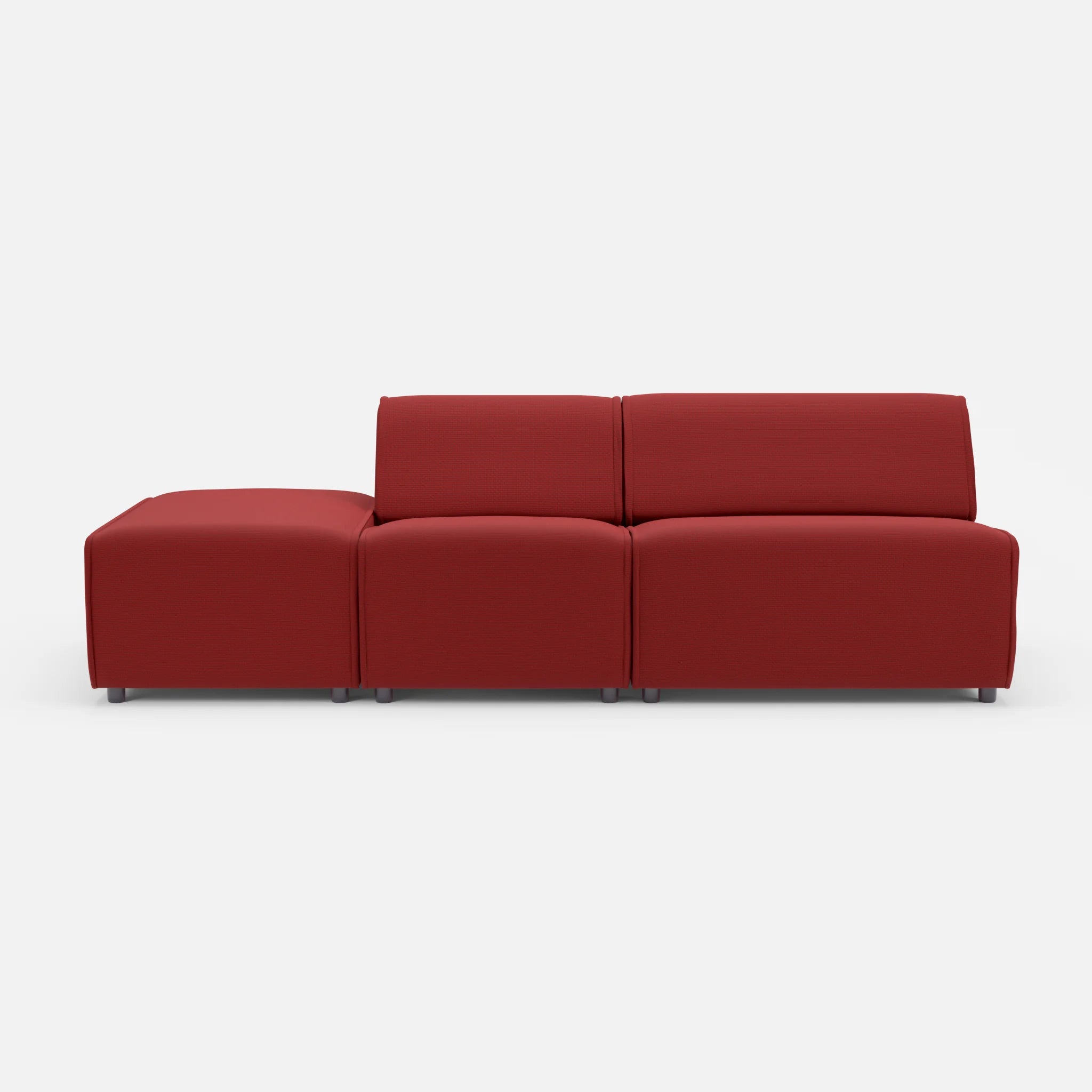 2 Sitzer Sofa Belleform mit offener Seite links 1 nabucco4021 in Rot von vorne