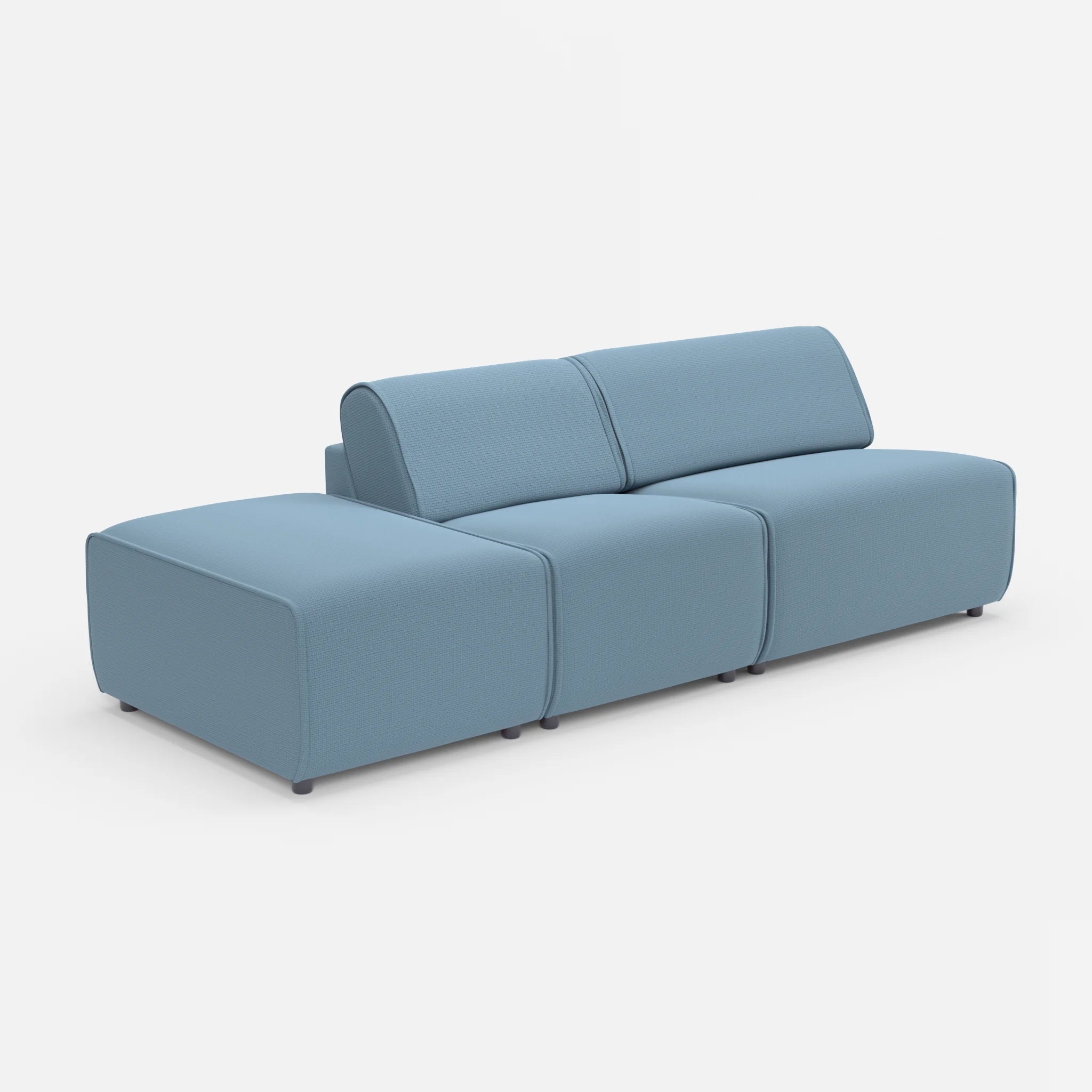 2 Sitzer Sofa Belleform mit offener Seite links 1 nabucco6043 in Blau von der Seite