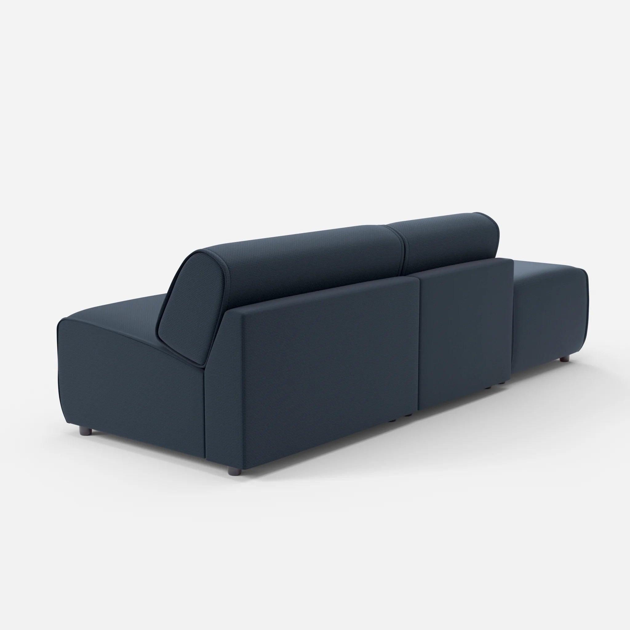 2 Sitzer Sofa Belleform mit offener Seite links 1 nabucco6098 in Dunkelblau von hinten