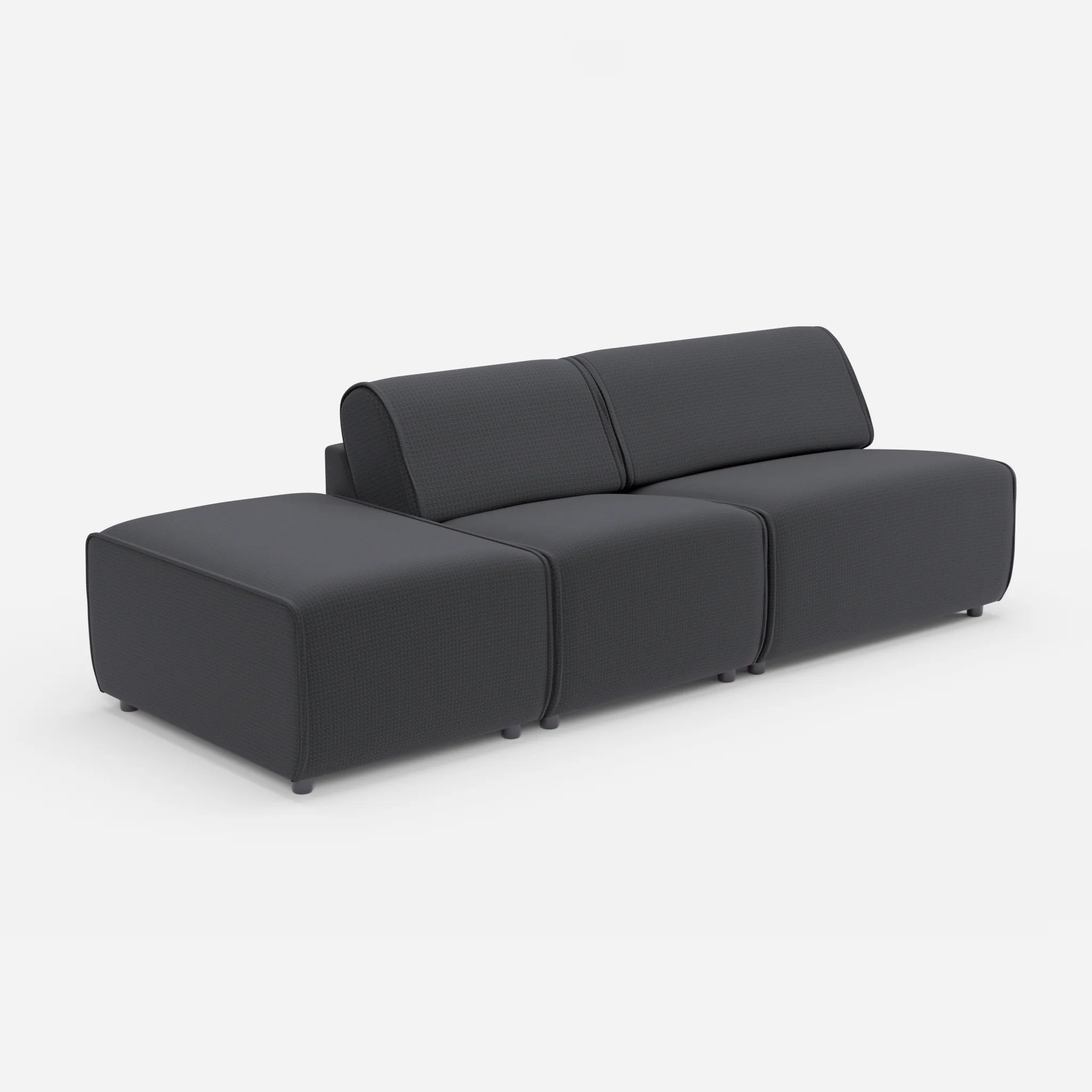 2 Sitzer Sofa Belleform mit offener Seite links 1 nabucco8019 in Anthrazit von der Seite