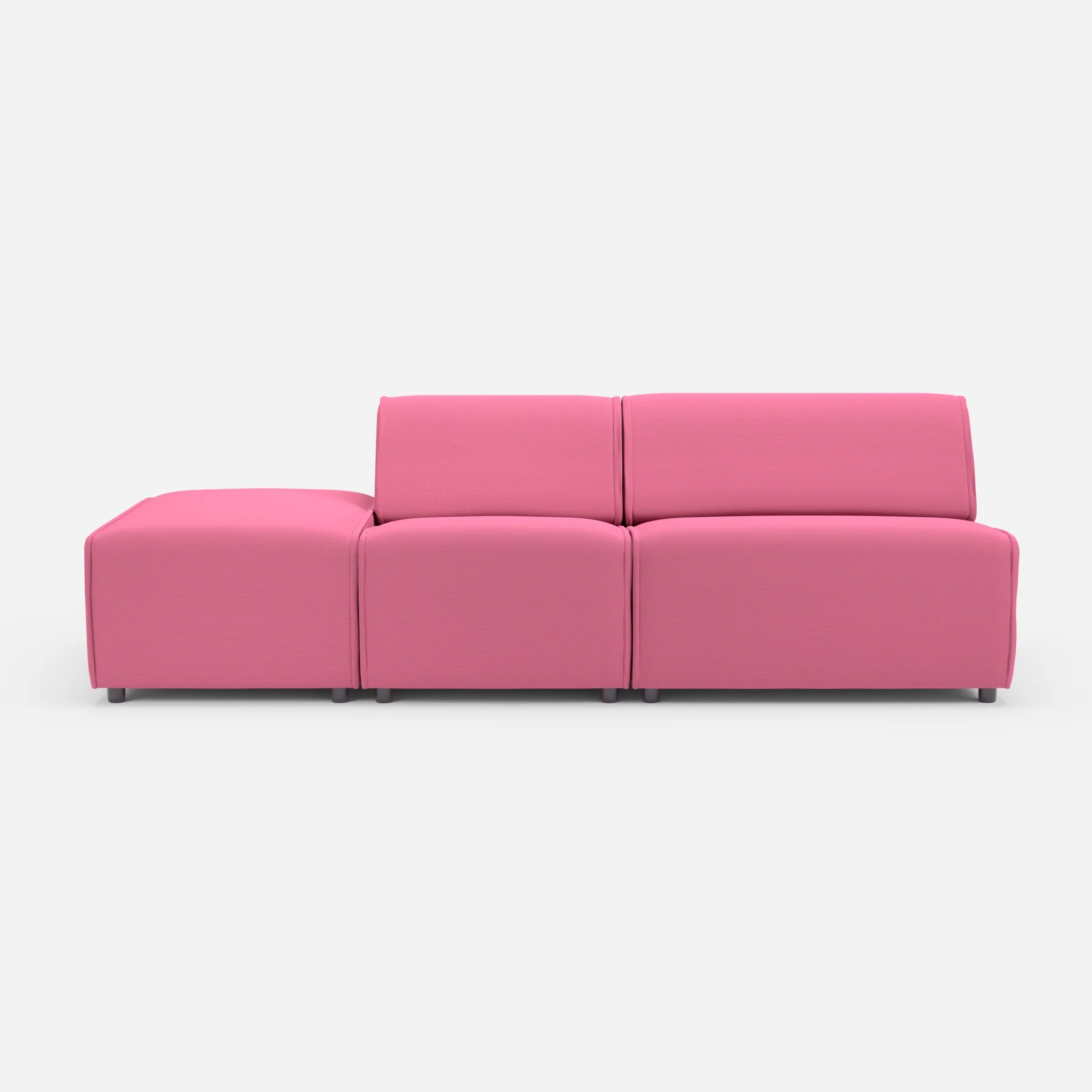 2 Sitzer Sofa Belleform mit offener Seite links 1 novumlitchi in Violett von vorne
