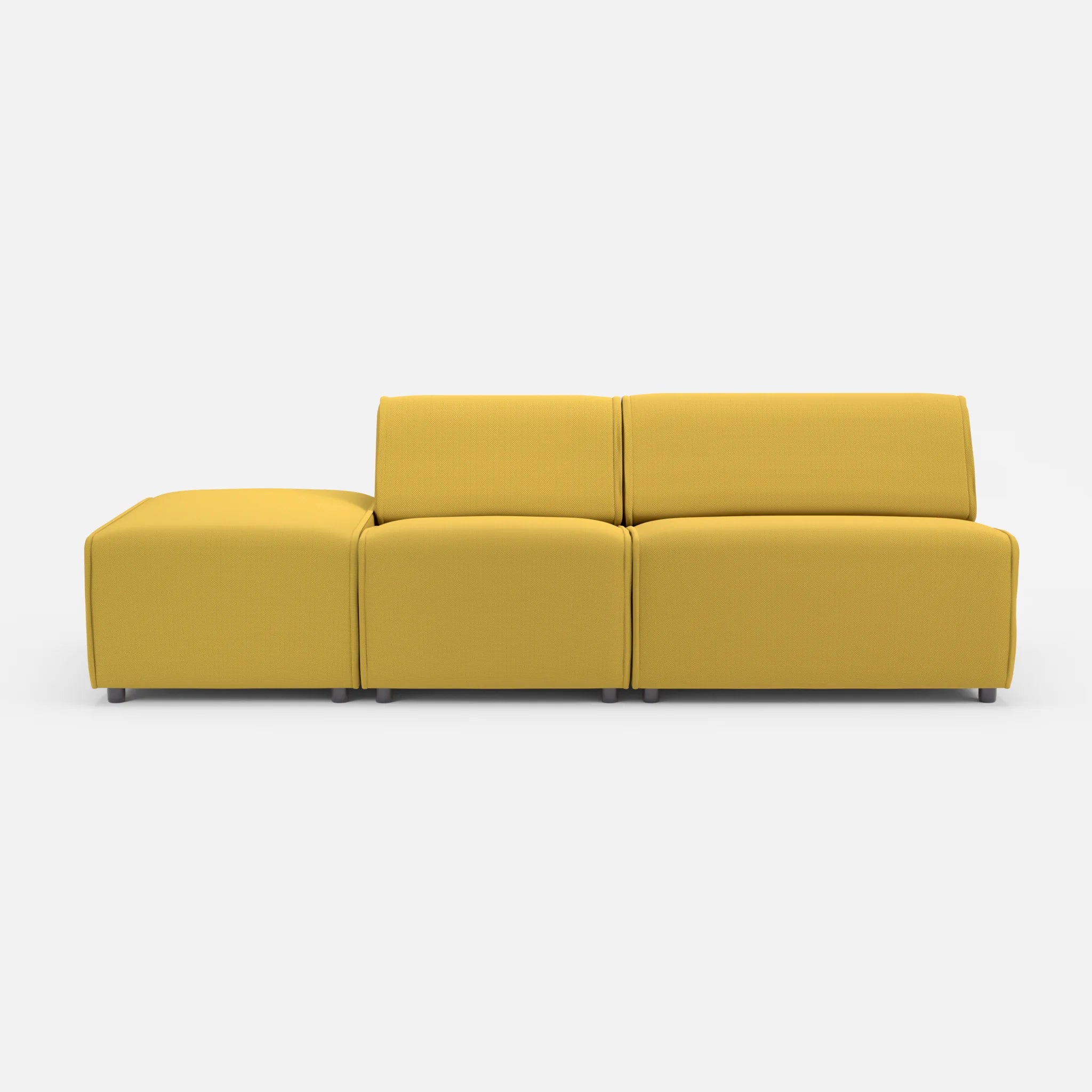 2 Sitzer Sofa Belleform mit offener Seite links 1 novumtivoli in Hellgrün von vorne