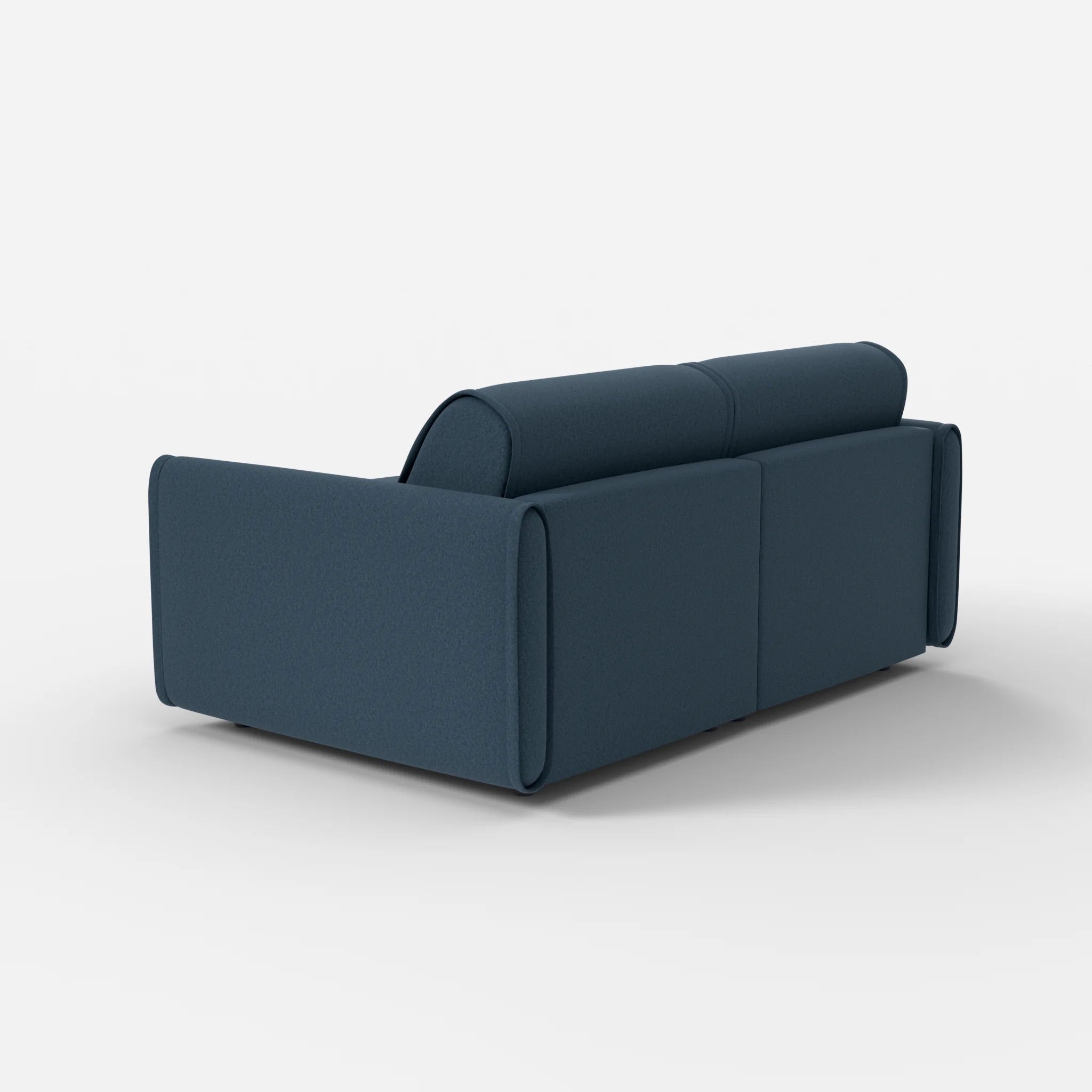 2 Sitzer Sofa Belleform mit schmaler Armlehne 1 dama0014 in Dunkelblau von hinten