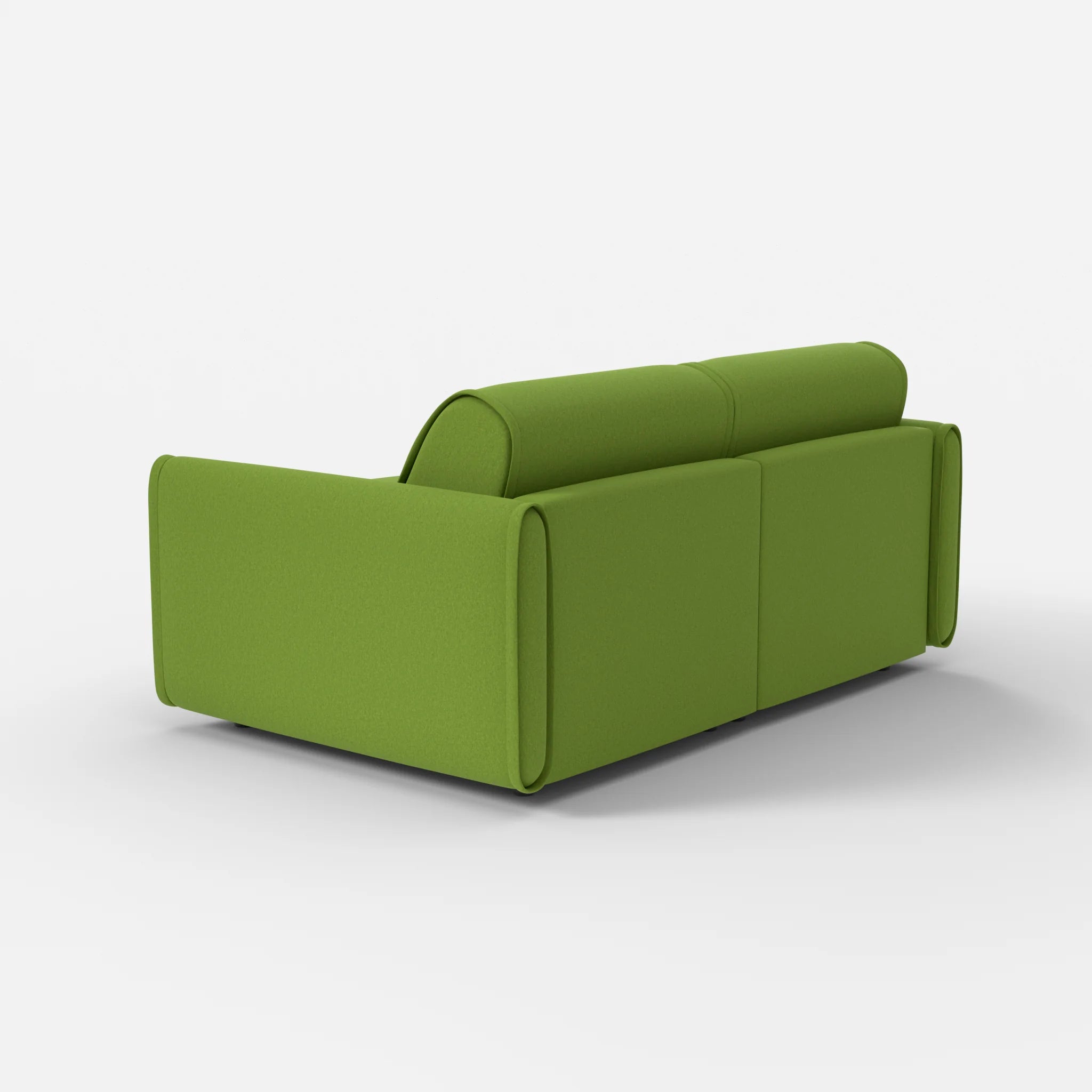 2 Sitzer Sofa Belleform mit schmaler Armlehne 1 dama0027 in Grün von hinten