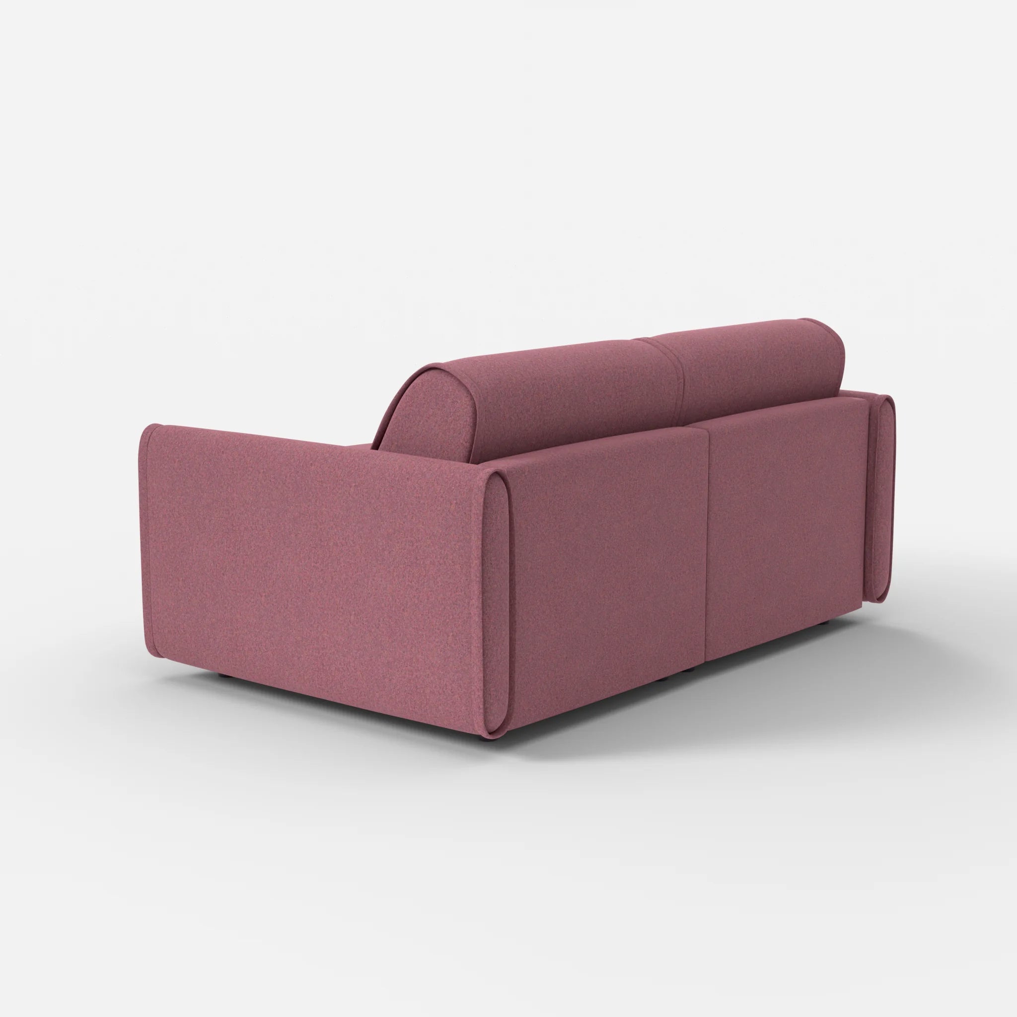 2 Sitzer Sofa Belleform mit schmaler Armlehne 1 dama0041 in Violett von hinten