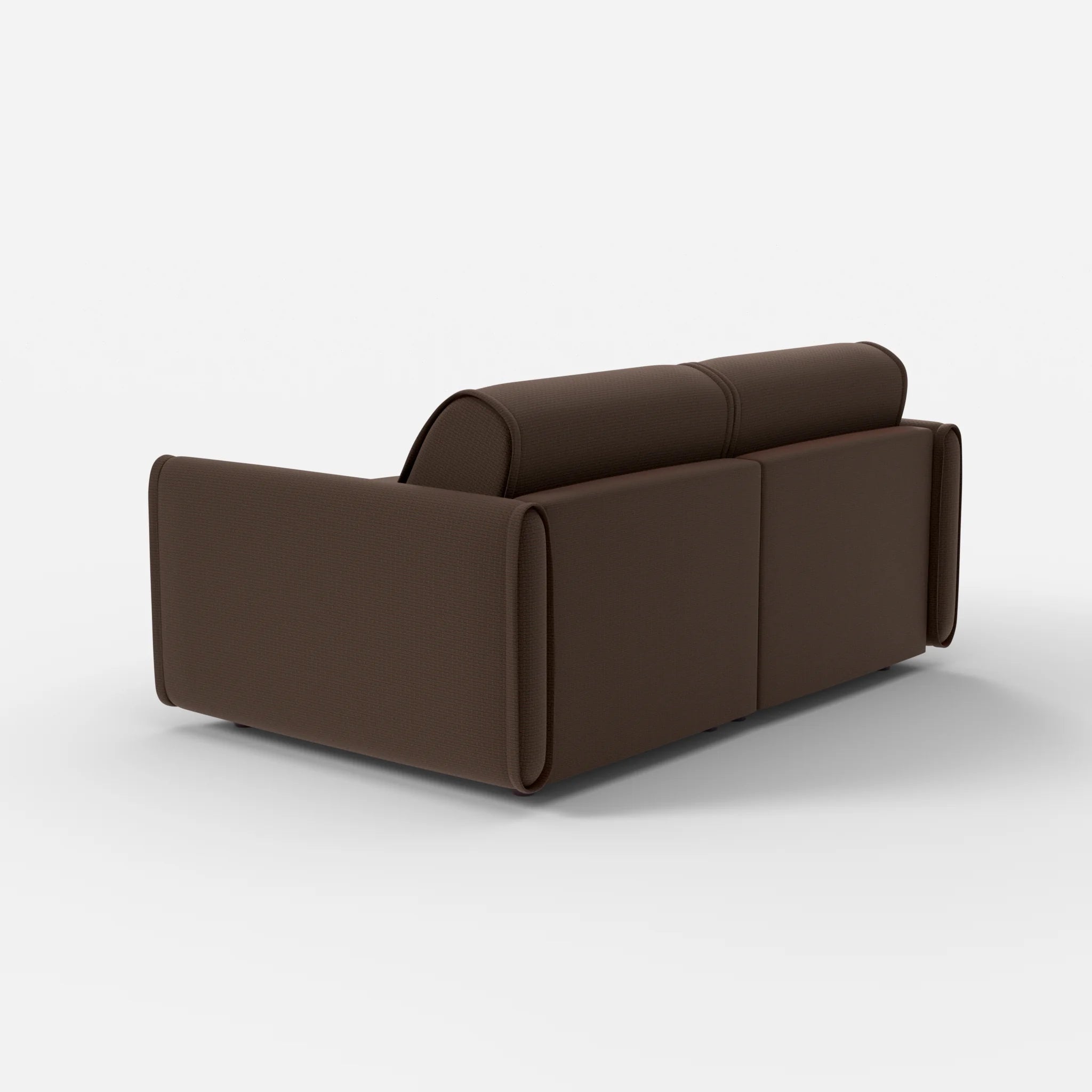 2 Sitzer Sofa Belleform mit schmaler Armlehne 1 nabucco2022 in Dunkelbraun von hinten