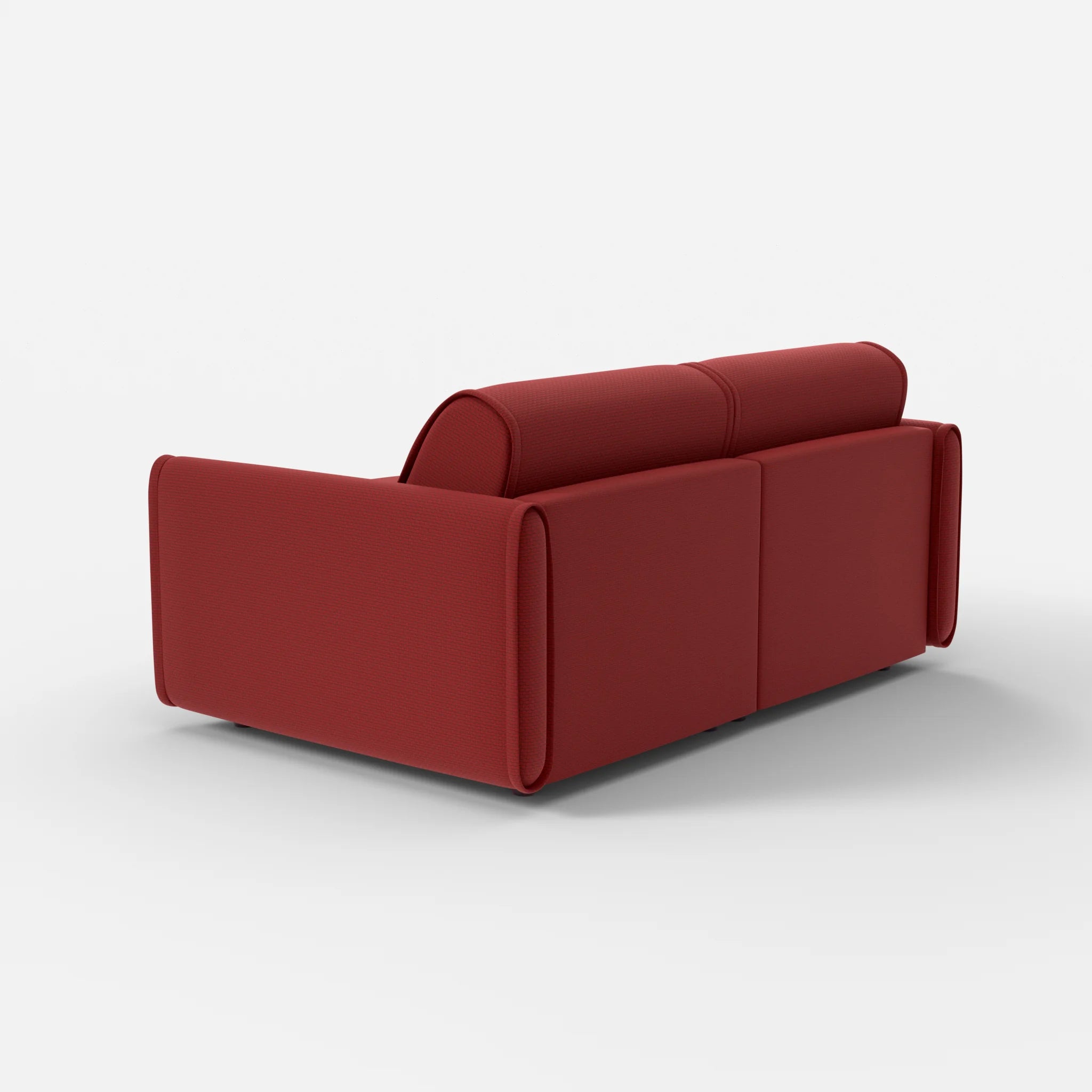 2 Sitzer Sofa Belleform mit schmaler Armlehne 1 nabucco4021 in Rot von hinten